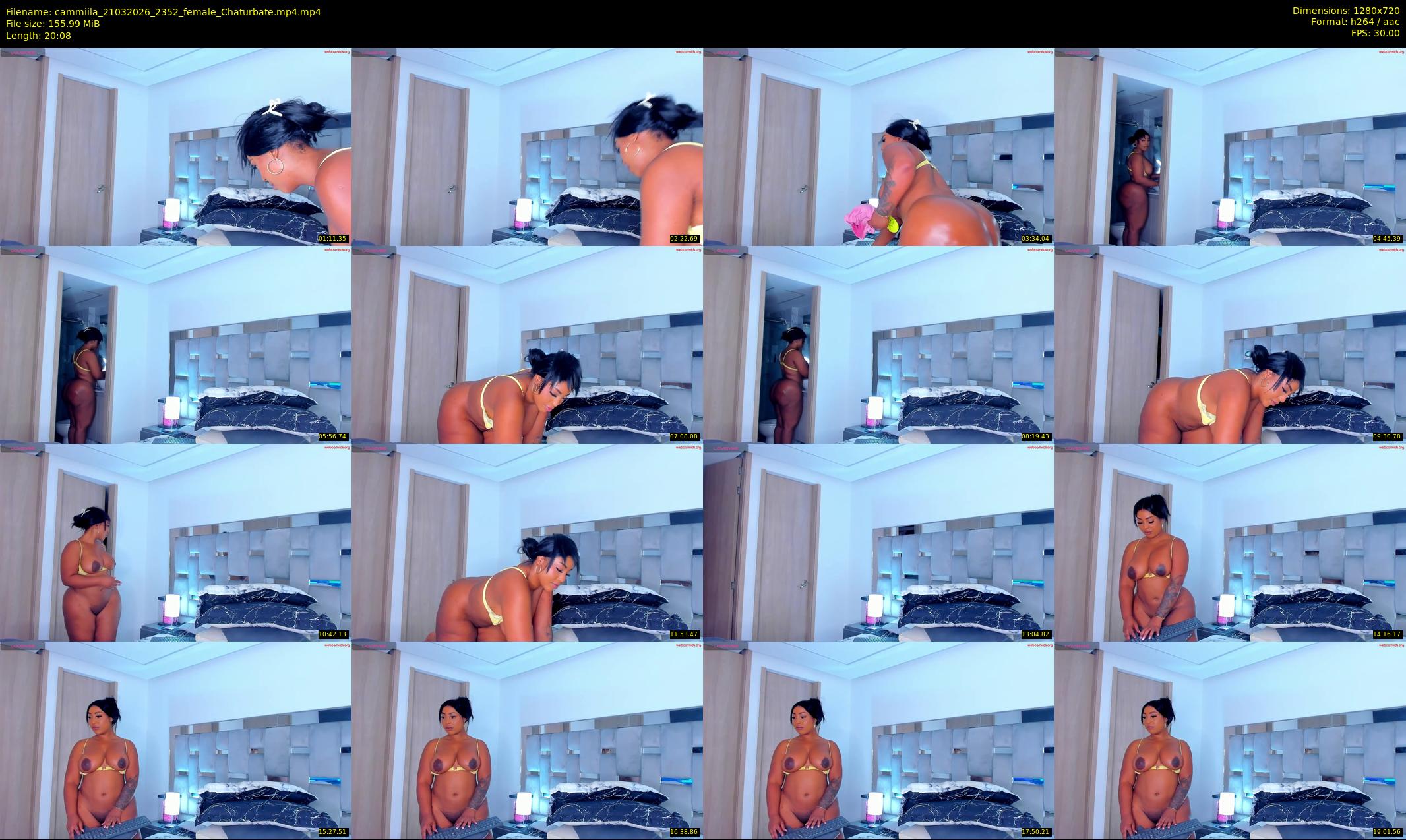 cammiila — 21 minute Chaturbate female cam show recording, 720p, Mar 21, 2026