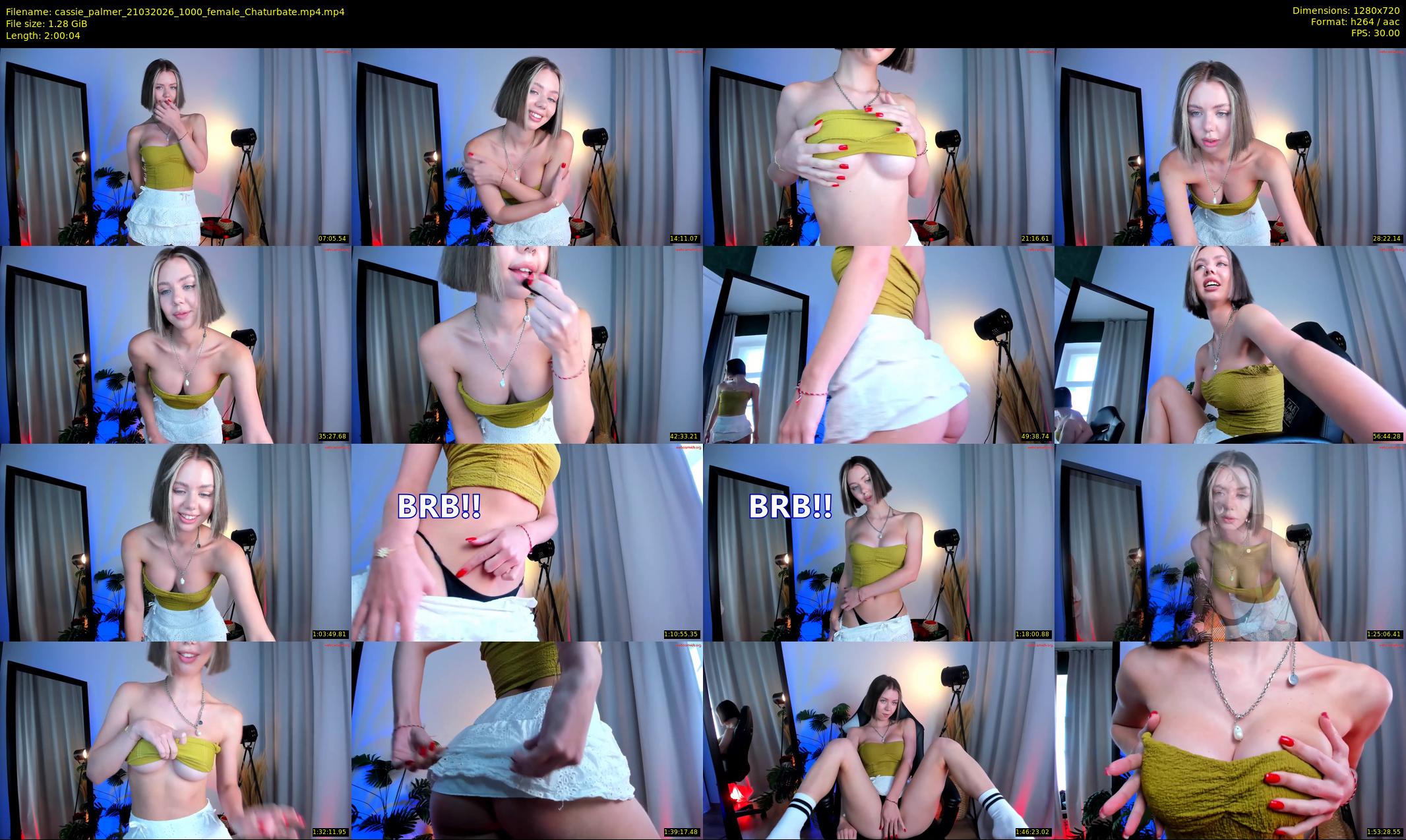 cassie_palmer — 121 minute Chaturbate female cam show recording, 720p, Mar 21, 2026