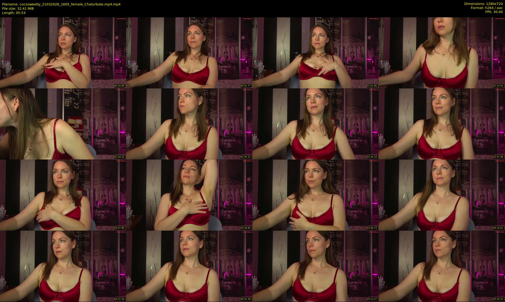 cocosweetty — 6 minute Chaturbate female cam show recording, 720p, Mar 21, 2026
