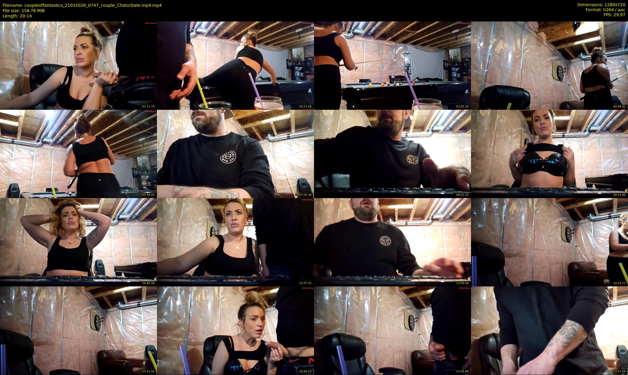 coupleoffantastics — 21 minute Chaturbate couple cam show recording, 720p, Mar 21, 2026