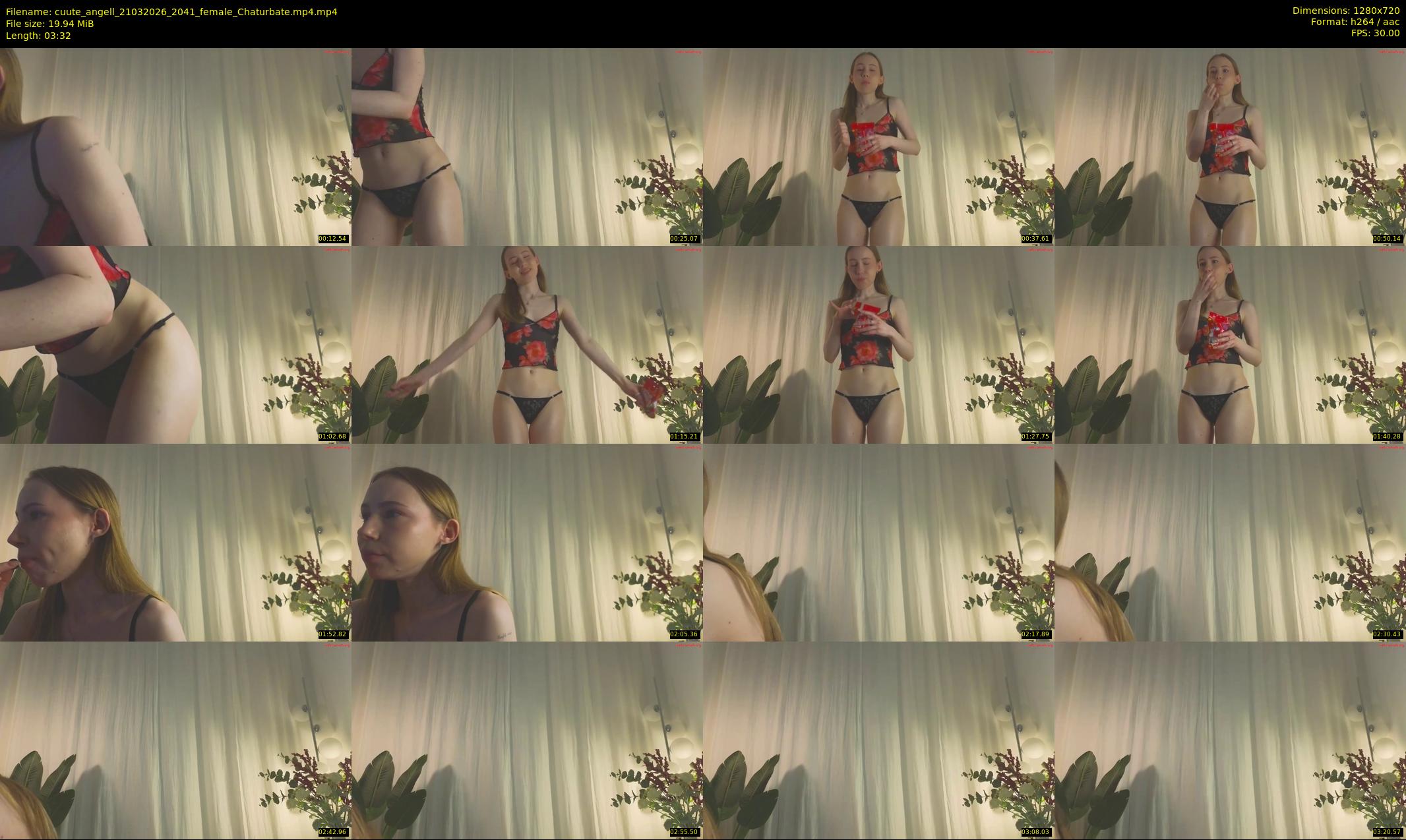 cuute_angell — 4 minute Chaturbate female cam show recording, 720p, Mar 21, 2026