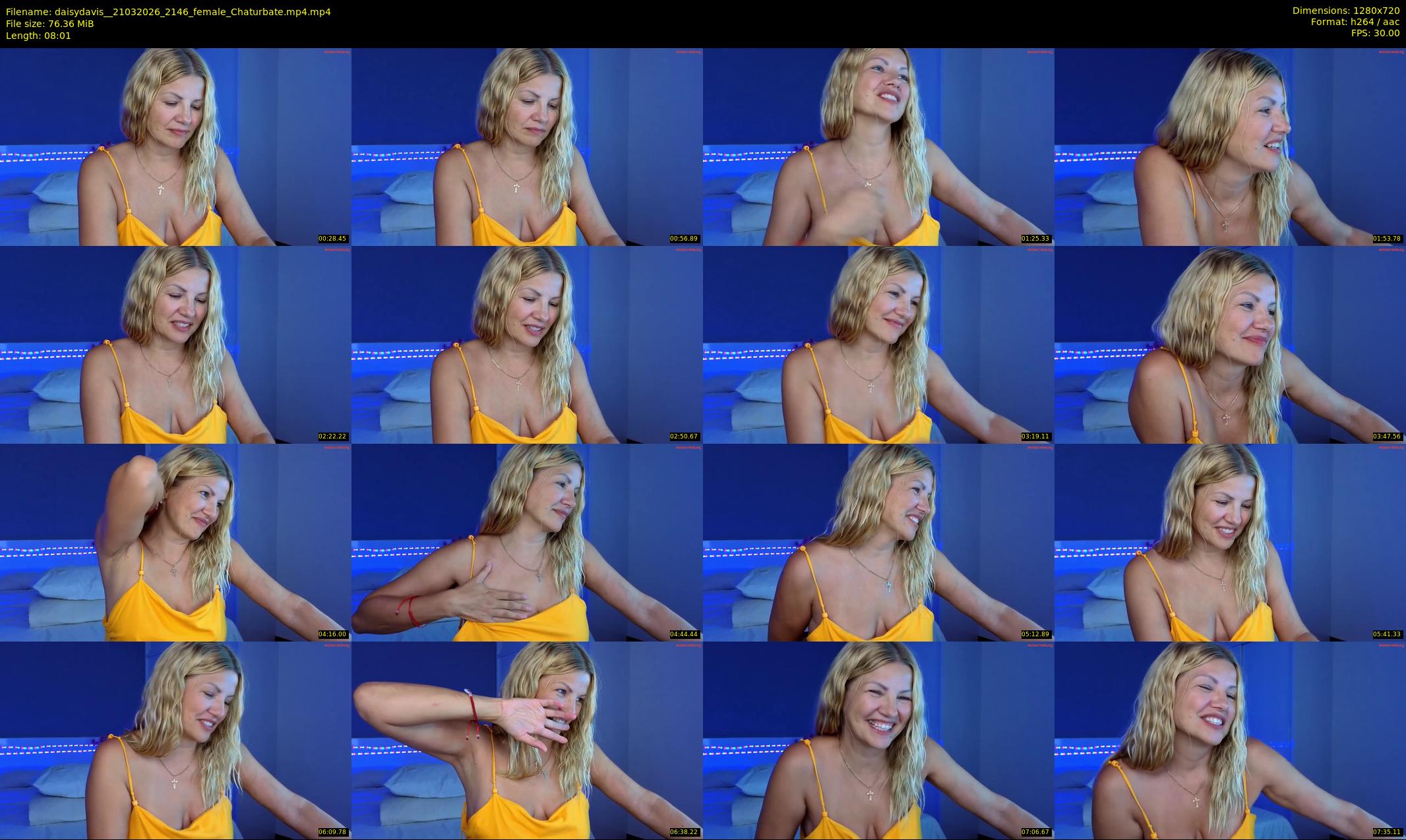daisydavis_ — 9 minute Chaturbate female cam show recording, 720p, Mar 21, 2026