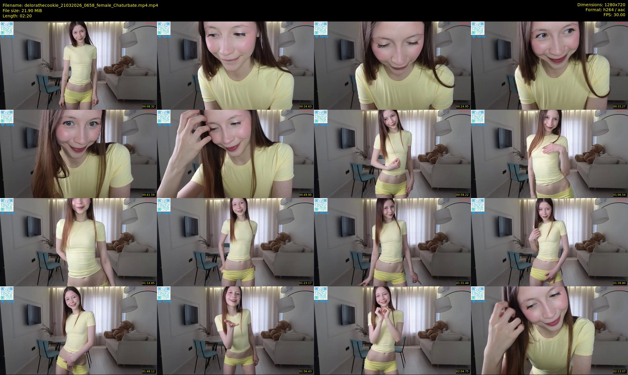 delorathecookie — 3 minute Chaturbate female cam show recording, 720p, Mar 21, 2026