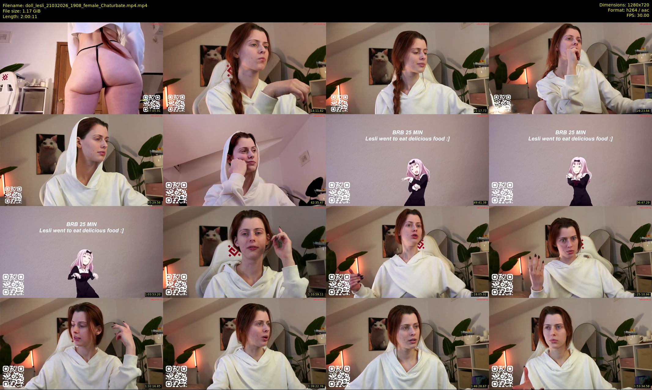 doll_lesli — 121 minute Chaturbate female cam show recording, 720p, Mar 21, 2026