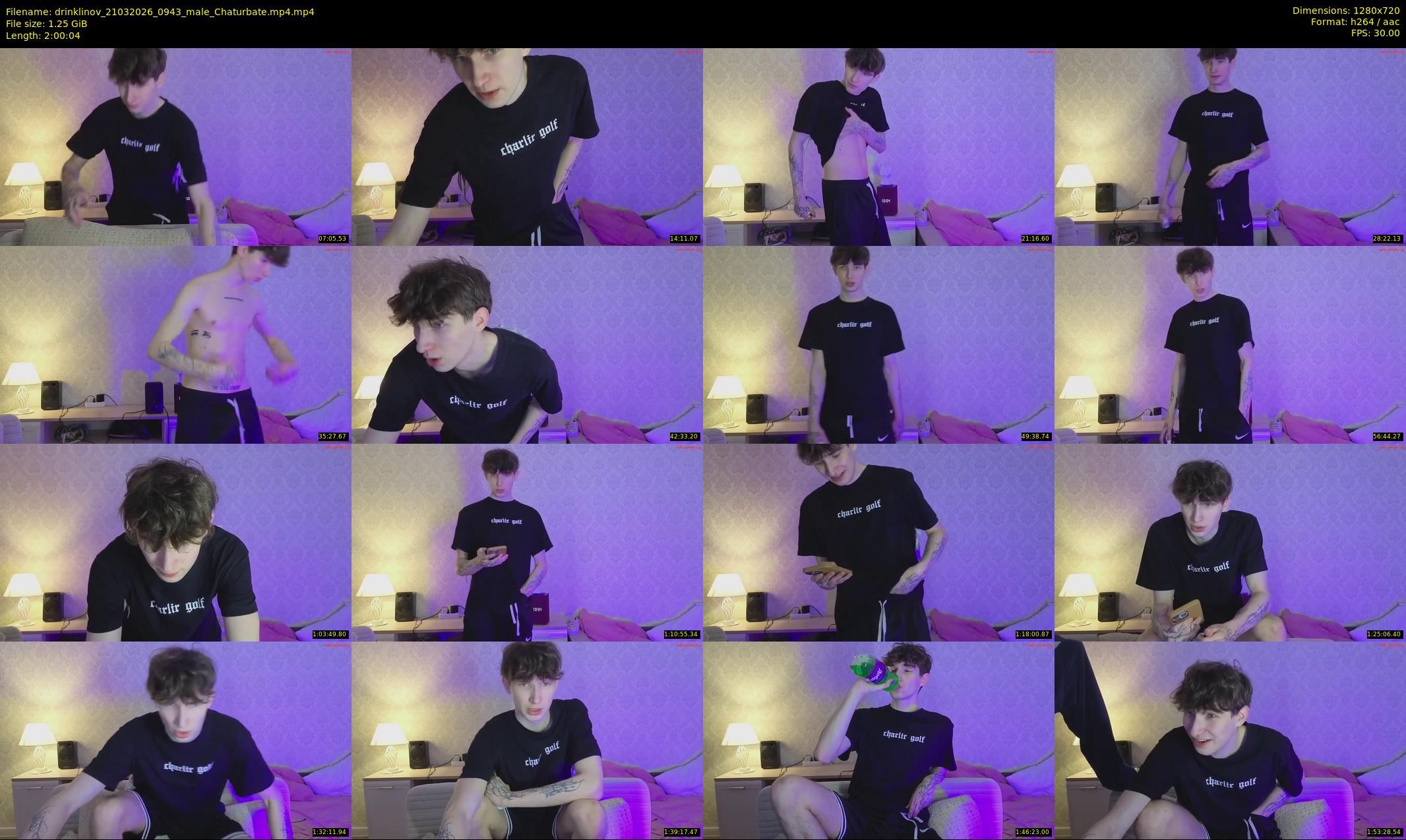 drinklinov — 121 minute Chaturbate male cam show recording, 720p, Mar 21, 2026