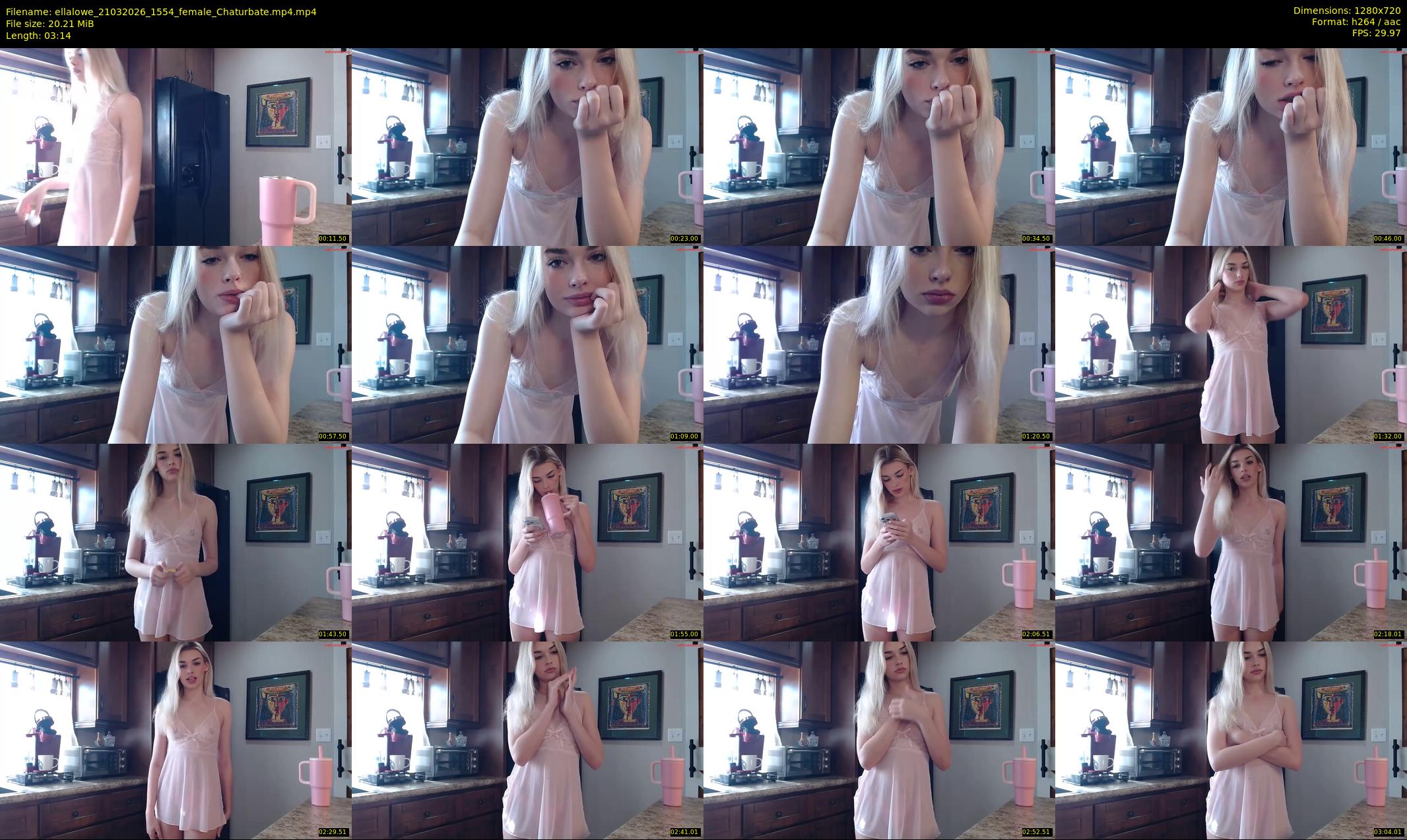 ellalowe — 4 minute Chaturbate female cam show recording, 720p, Mar 21, 2026