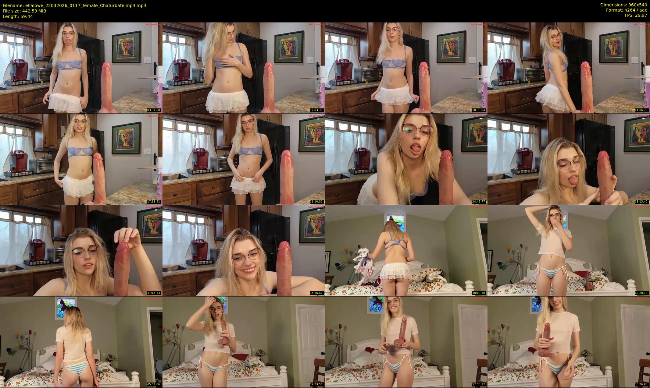 ellalowe — 60 minute Chaturbate female cam show recording, 480p, Mar 22, 2026