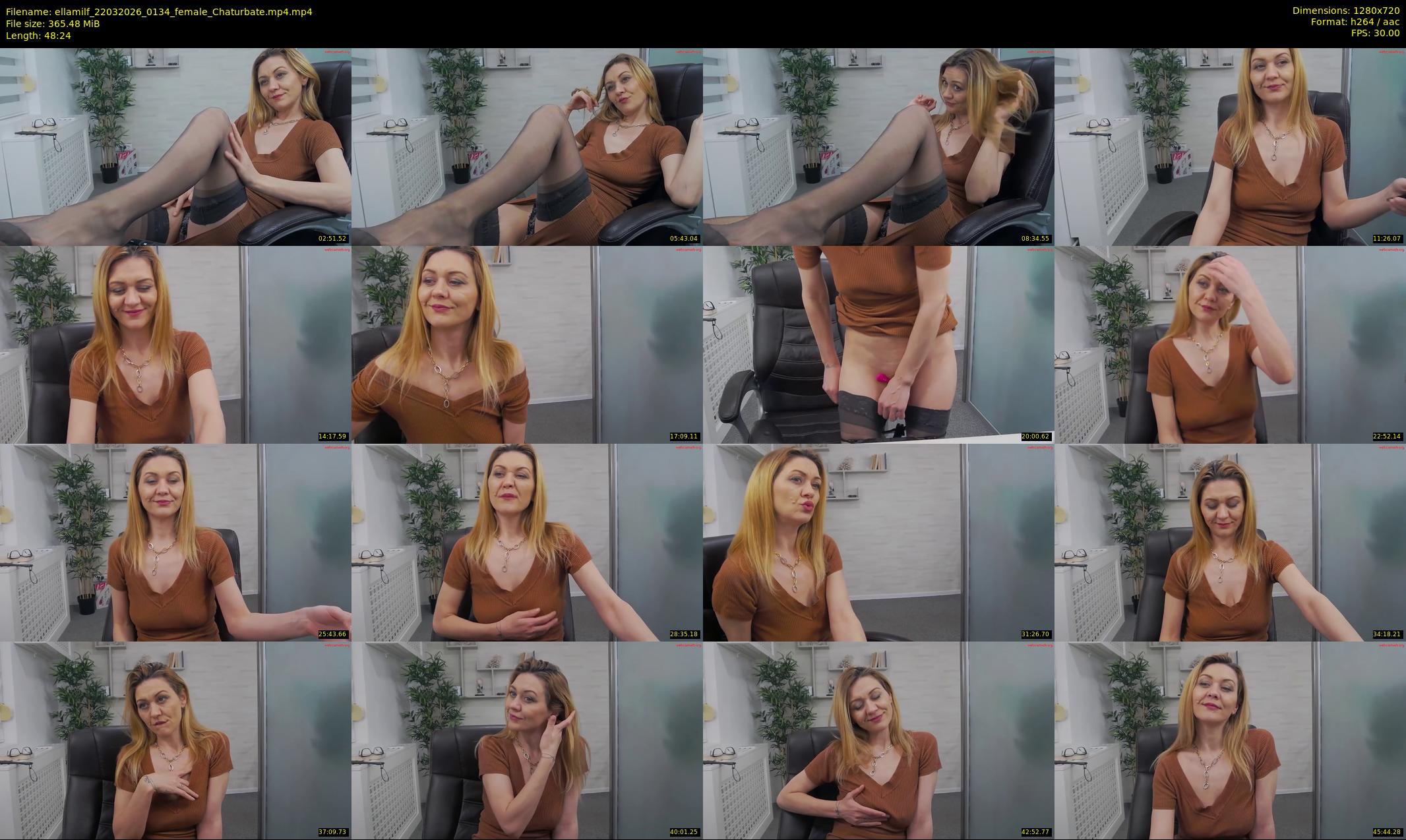 ellamilf — 49 minute Chaturbate female cam show recording, 720p, Mar 22, 2026