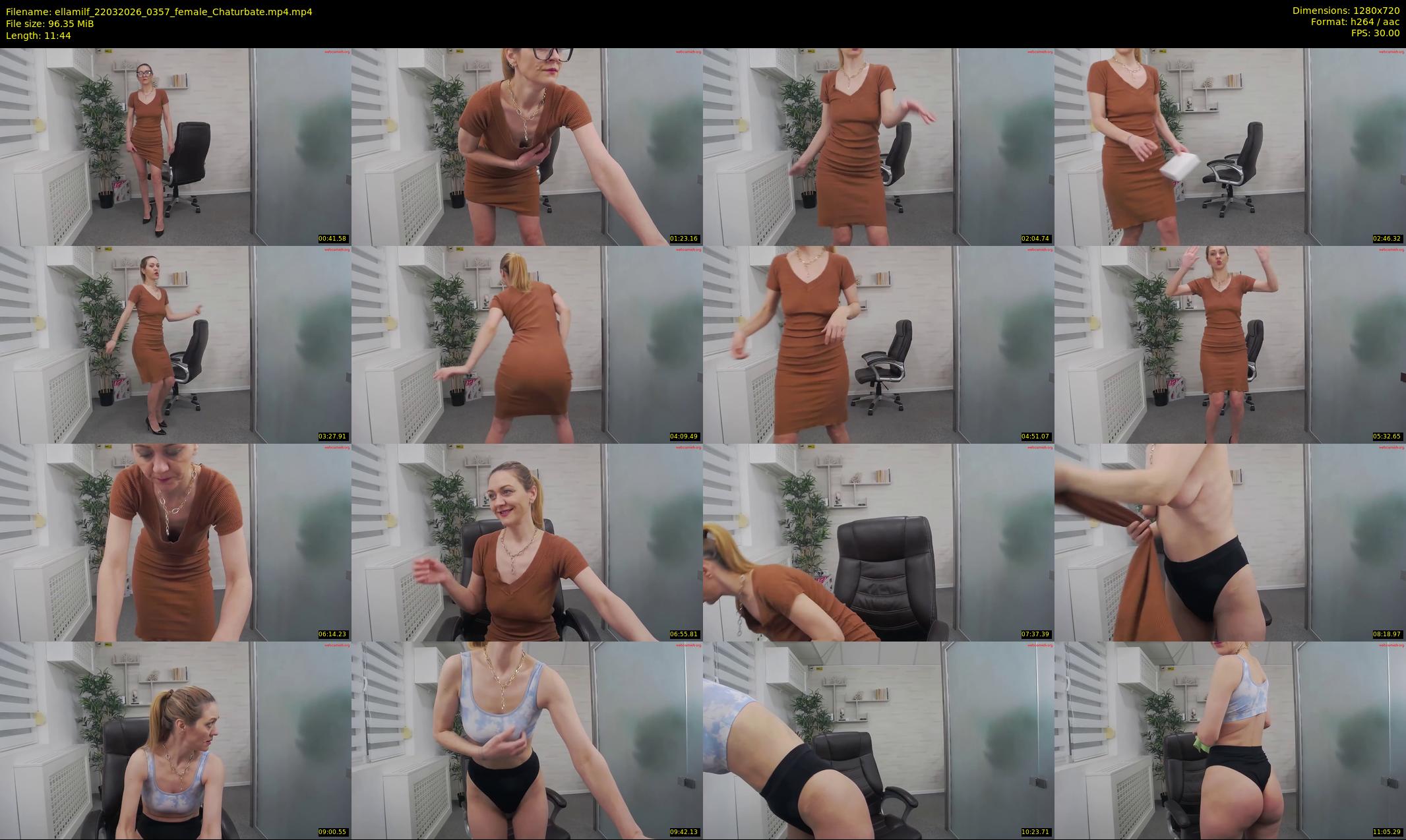 ellamilf — 12 minute Chaturbate female cam show recording, 720p, Mar 22, 2026