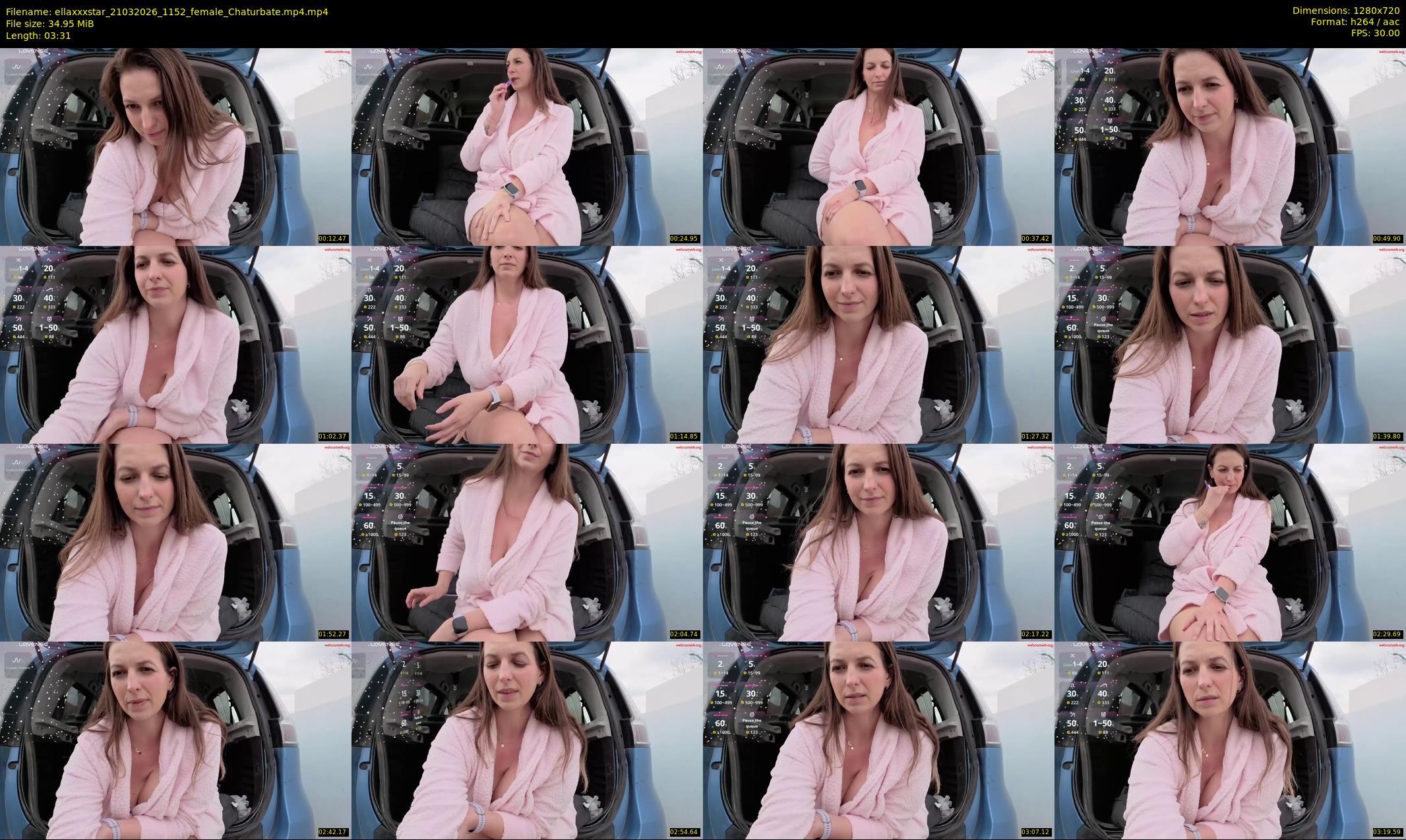 ellaxxxstar — 4 minute Chaturbate female cam show recording, 720p, Mar 21, 2026