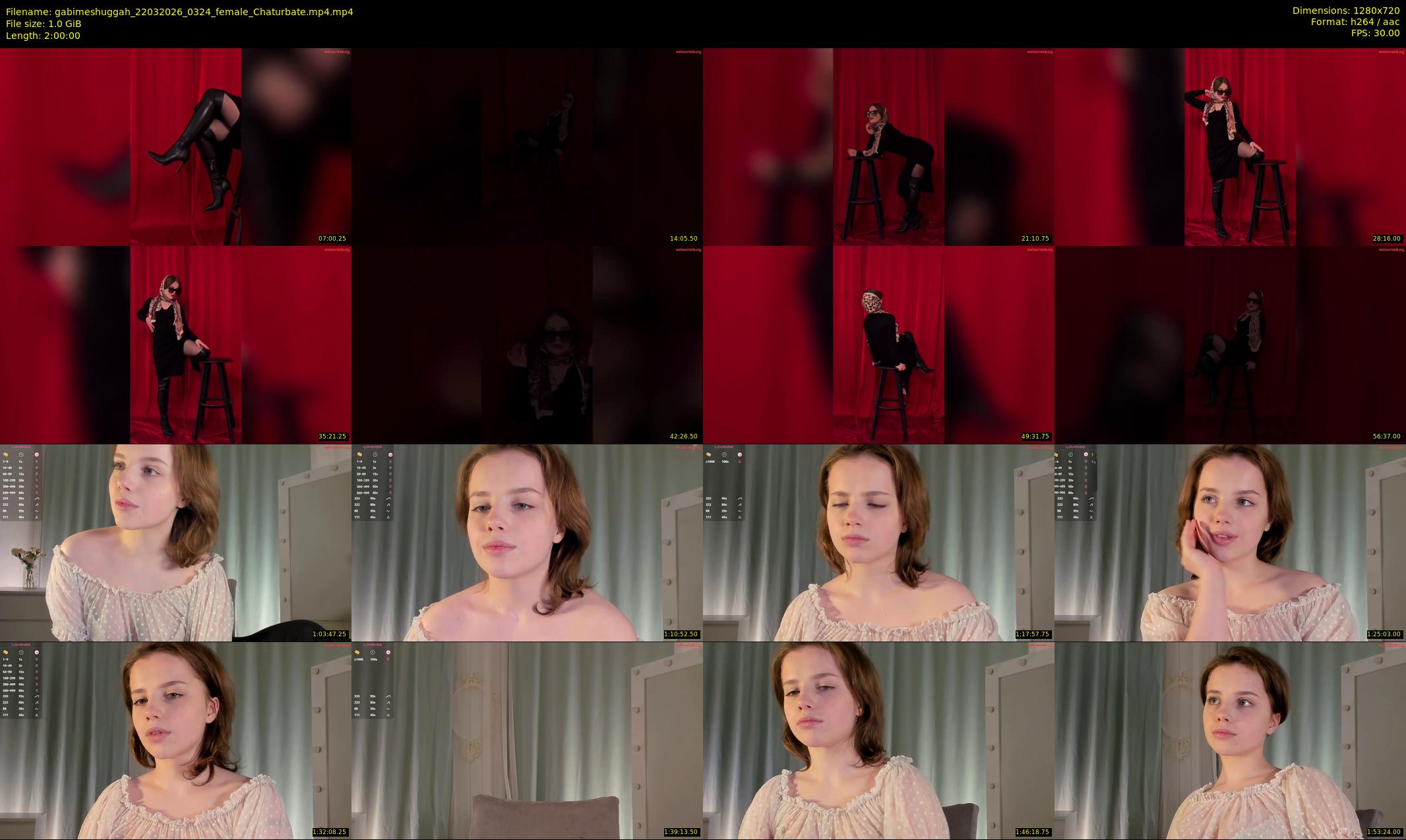 gabimeshuggah — 120 minute Chaturbate female cam show recording, 720p, Mar 22, 2026