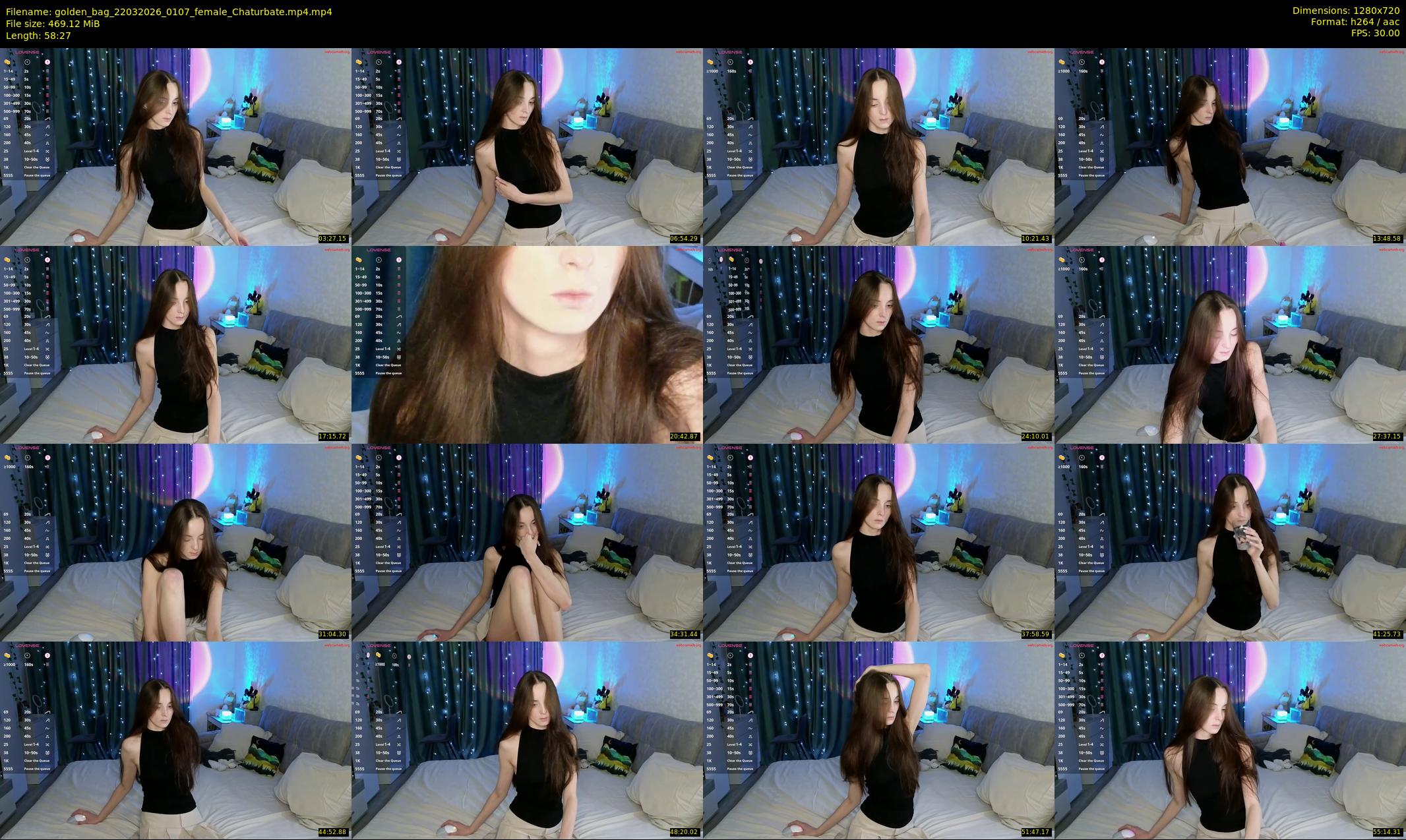 golden_bag — 59 minute Chaturbate female cam show recording, 720p, Mar 22, 2026