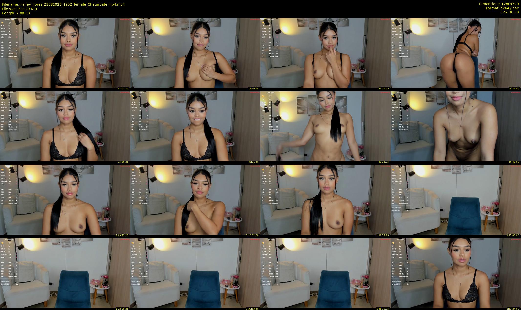 hailey_florez — 120 minute Chaturbate female cam show recording, 720p, Mar 21, 2026