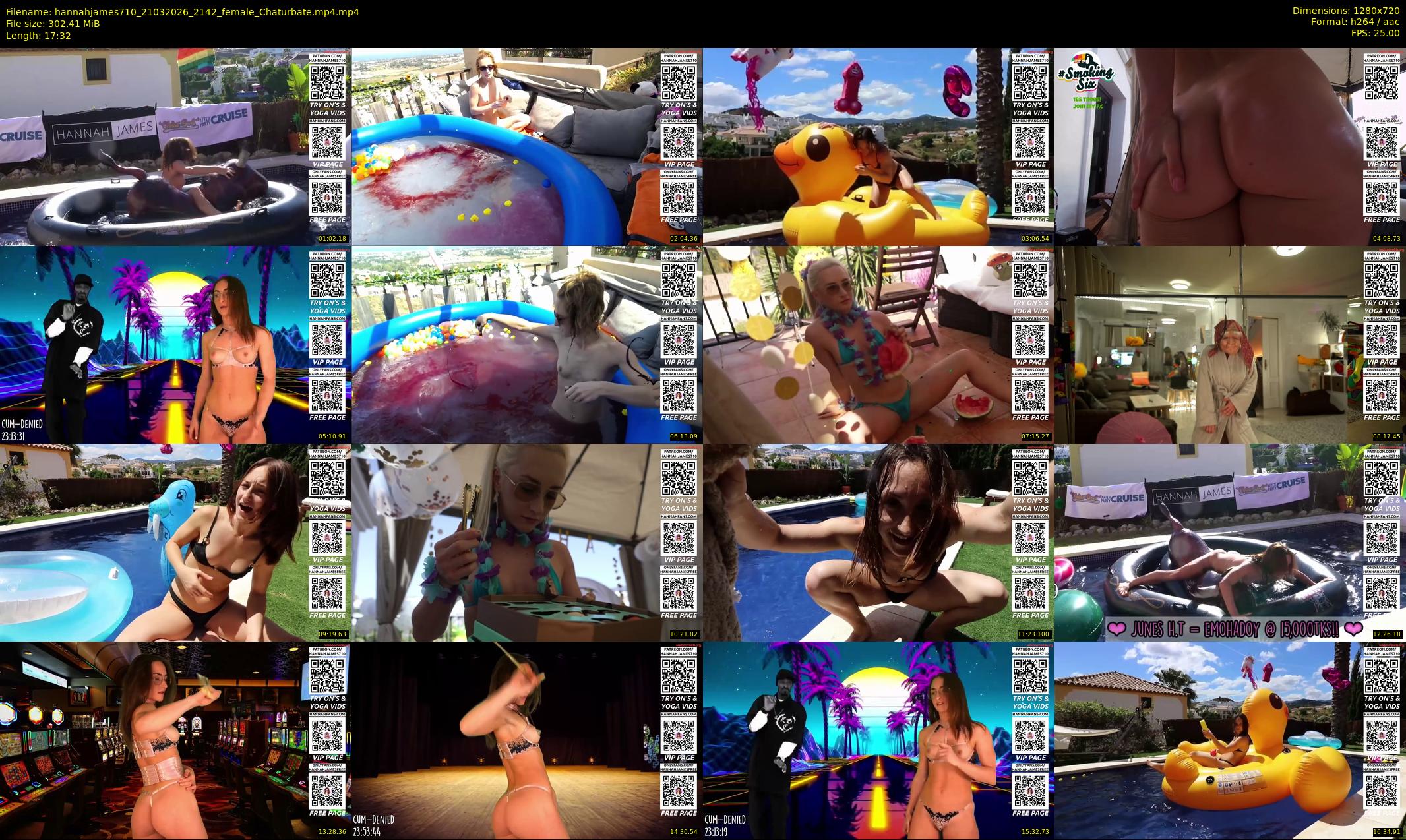 hannahjames710 — 18 minute Chaturbate female cam show recording, 720p, Mar 21, 2026