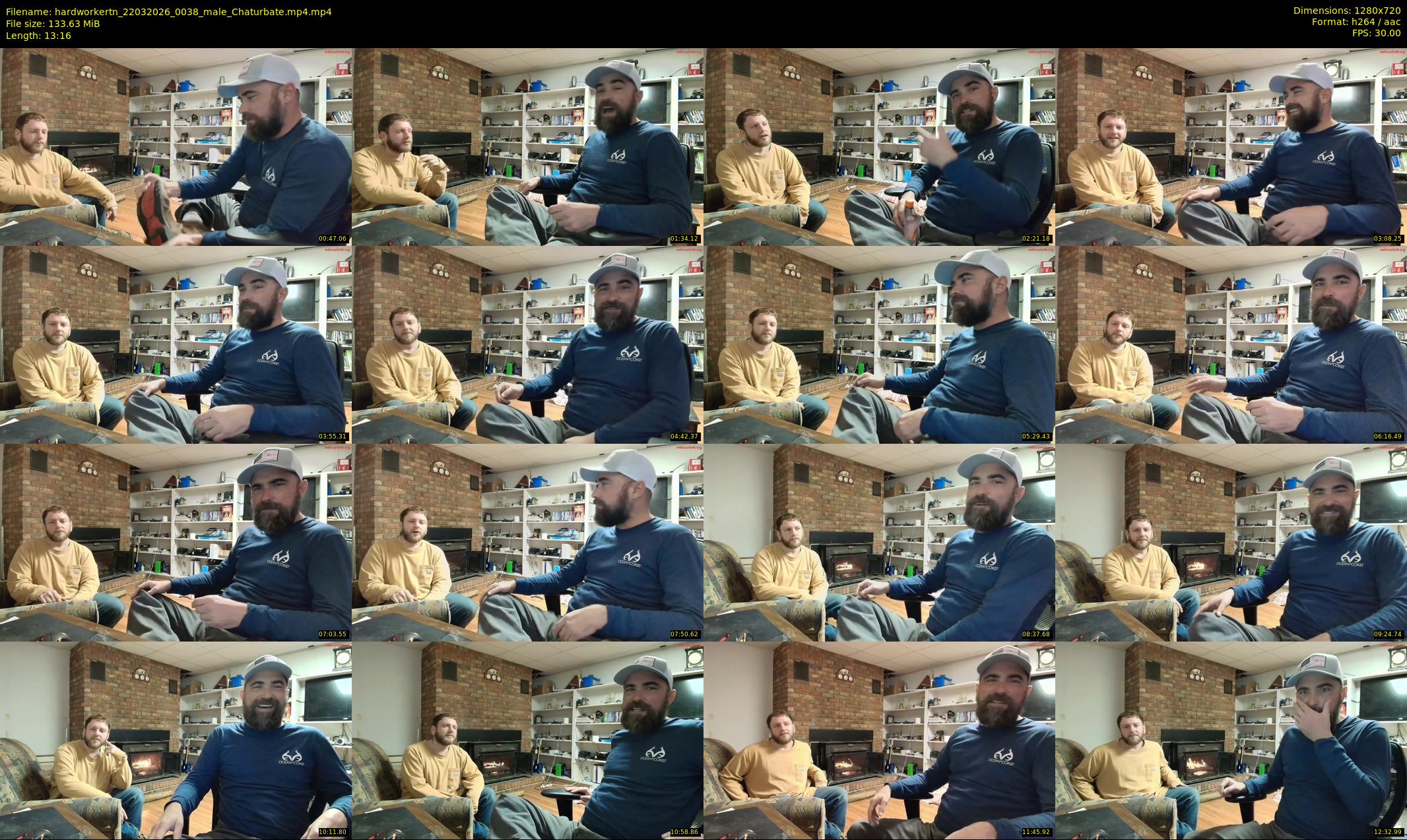 hardworkertn — 14 minute Chaturbate male cam show recording, 720p, Mar 22, 2026