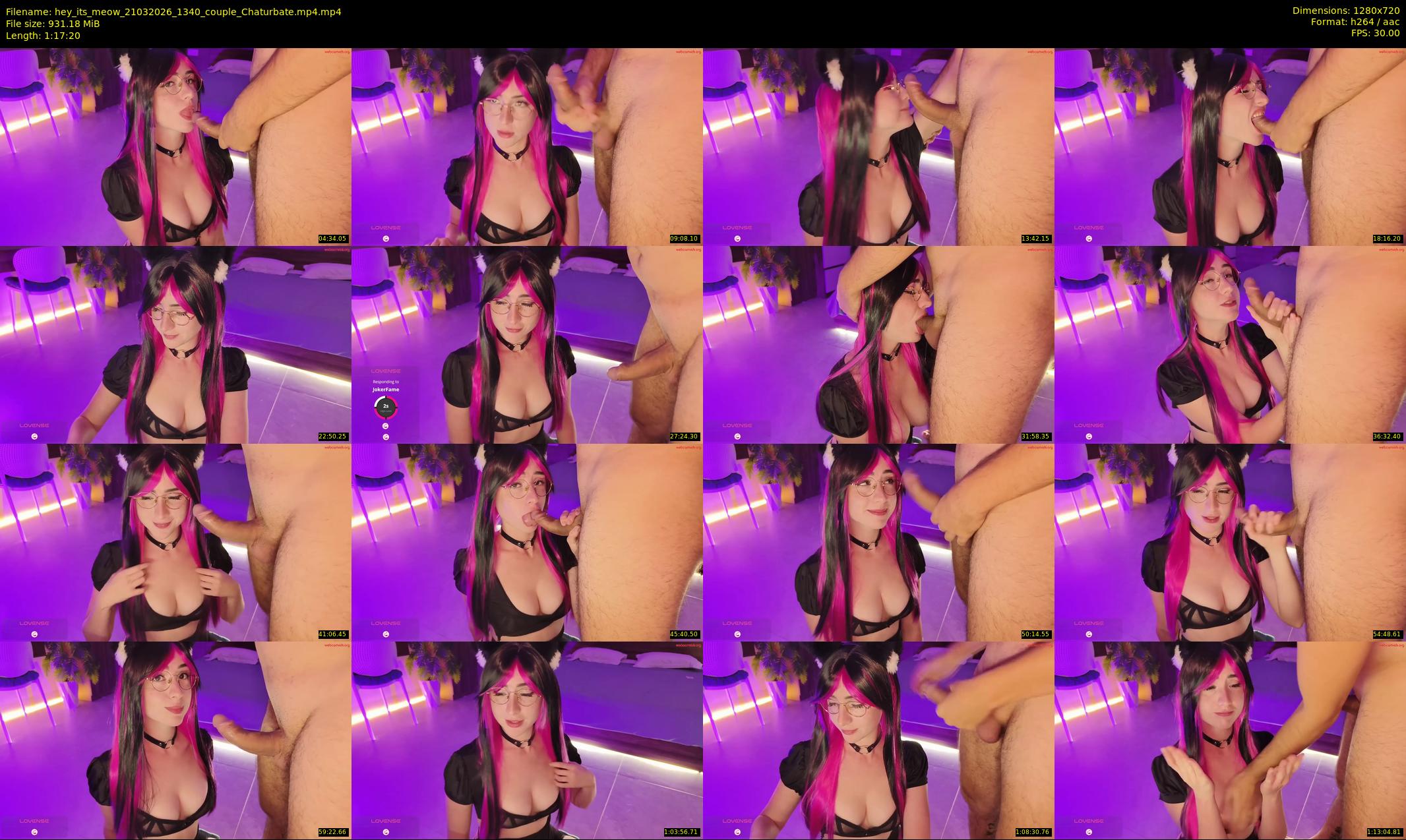 hey_its_meow — 78 minute Chaturbate couple cam show recording, 720p, Mar 21, 2026