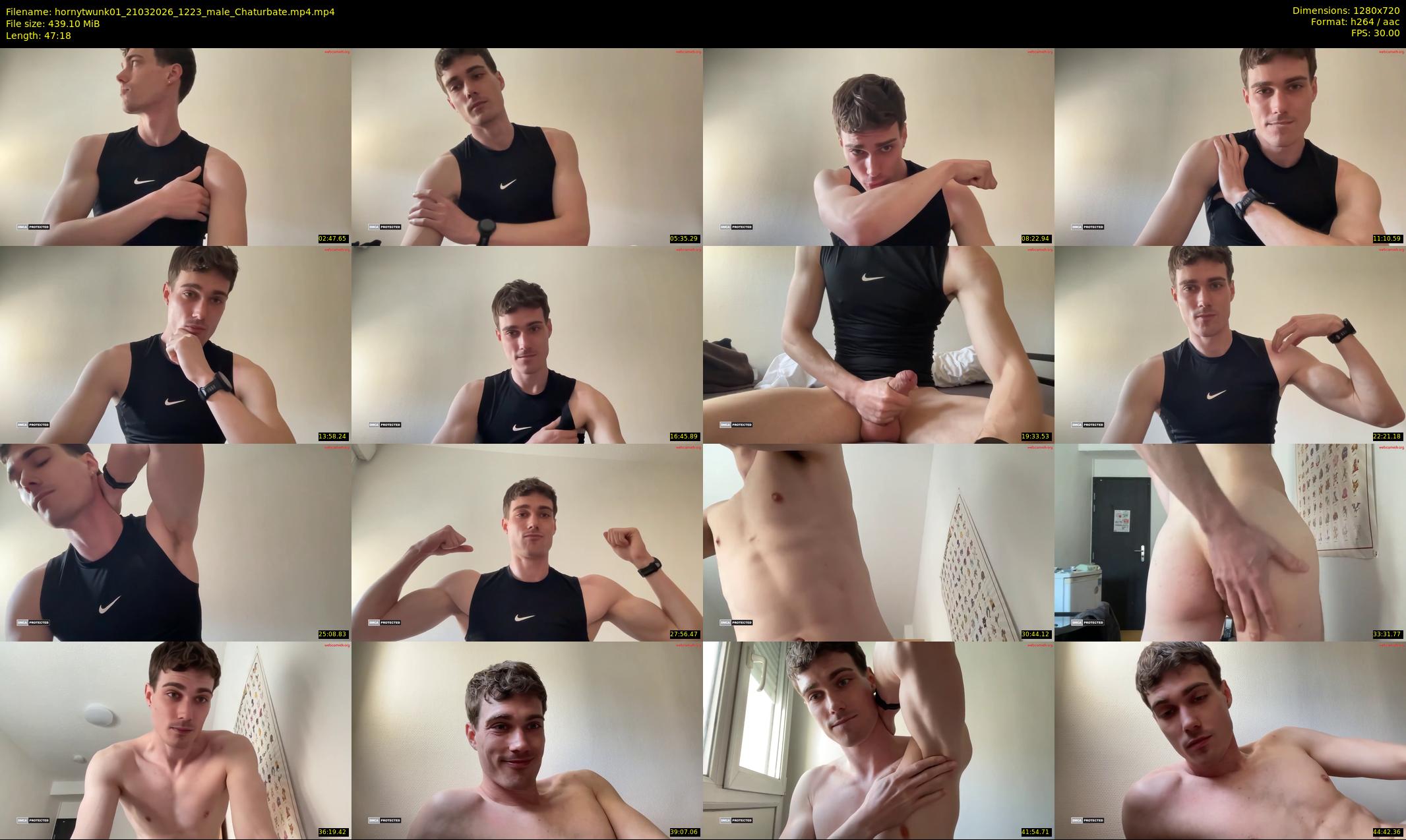 hornytwunk01 — 48 minute Chaturbate male cam show recording, 720p, Mar 21, 2026