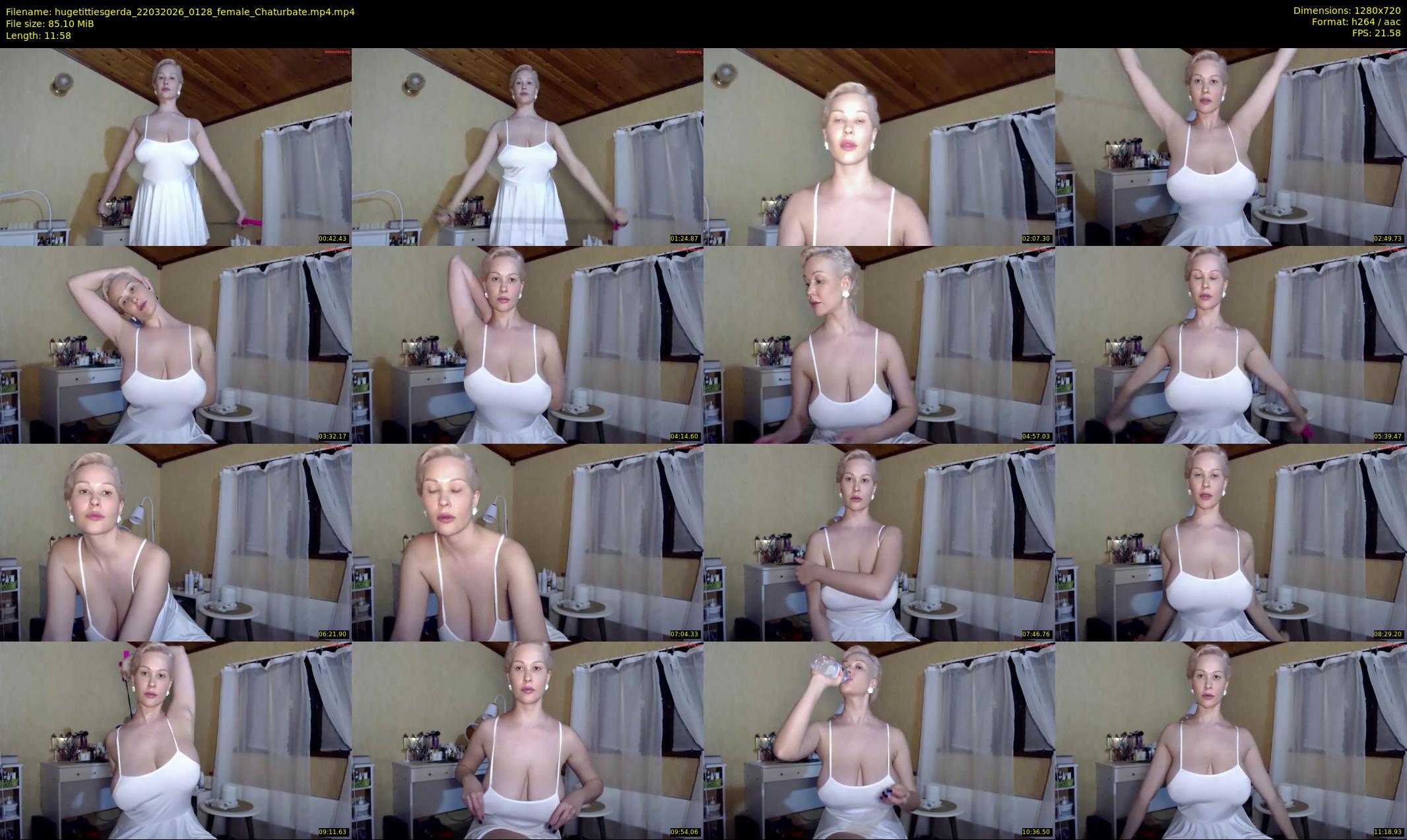 hugetittiesgerda — 12 minute Chaturbate female cam show recording, 720p, Mar 22, 2026
