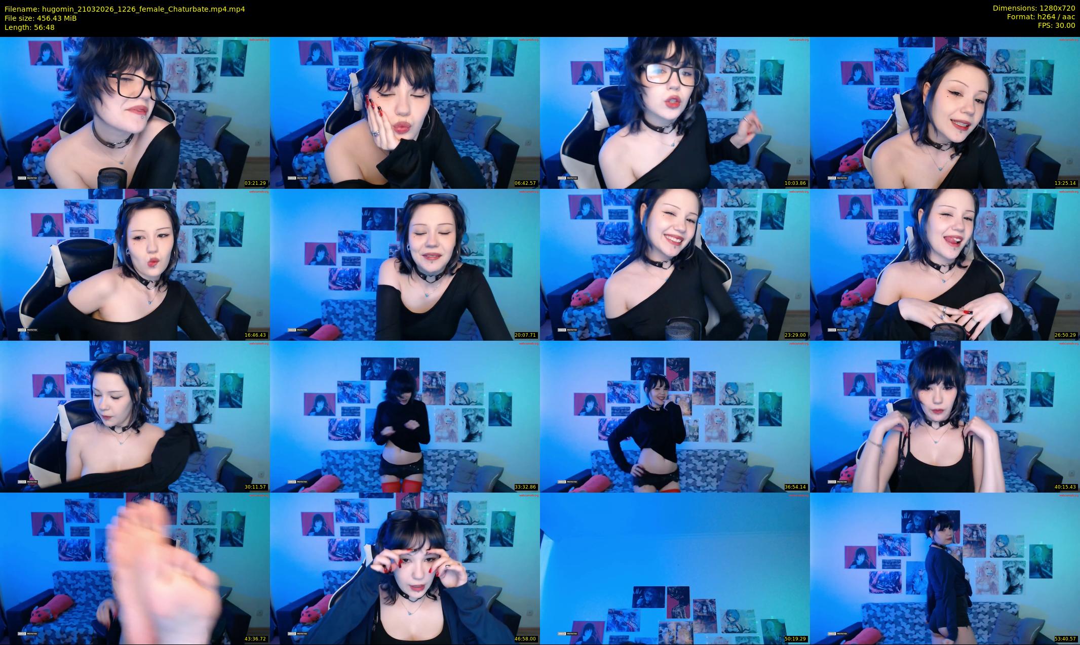 hugomin — 57 minute Chaturbate female cam show recording, 720p, Mar 21, 2026