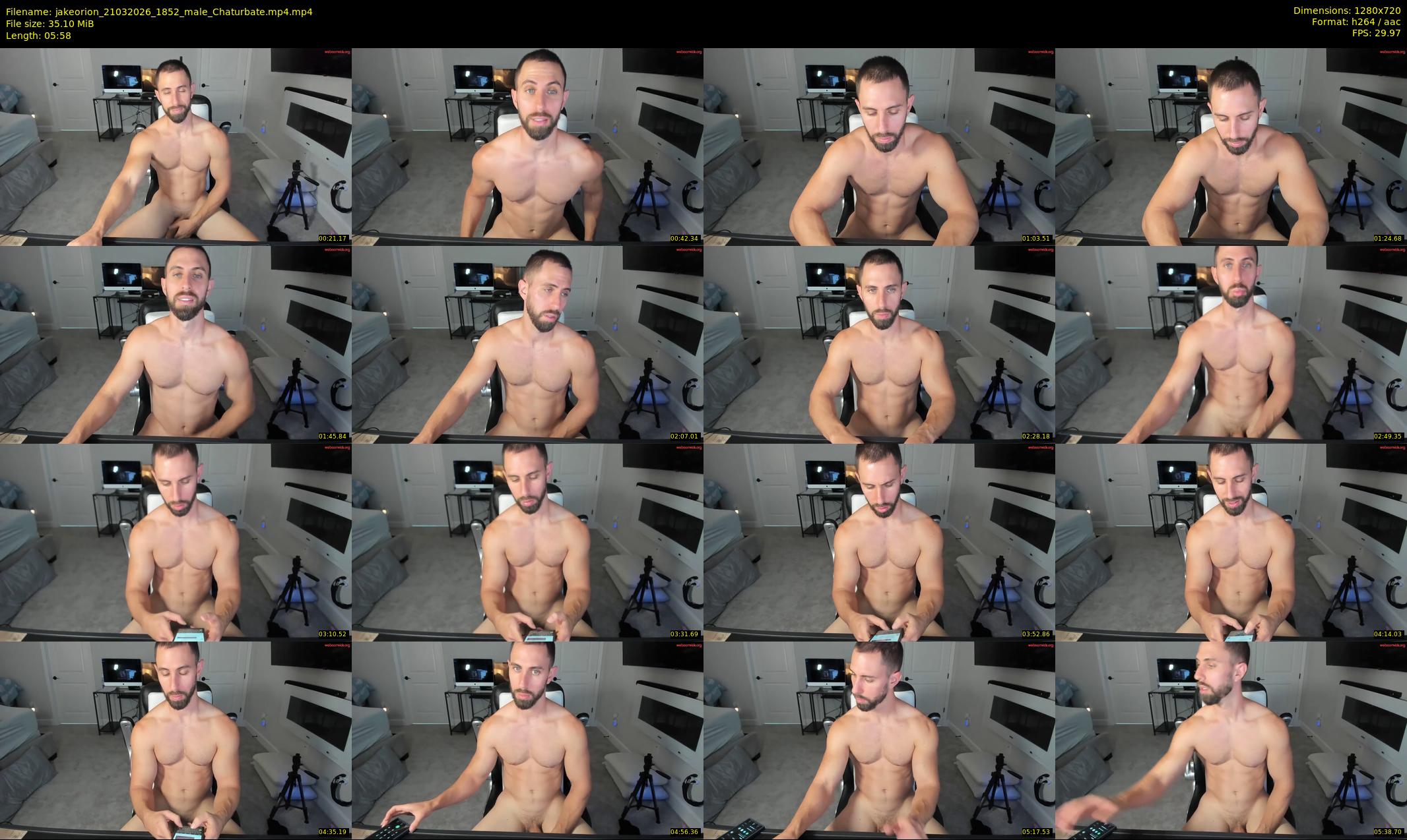 jakeorion — 6 minute Chaturbate male cam show recording, 720p, Mar 21, 2026