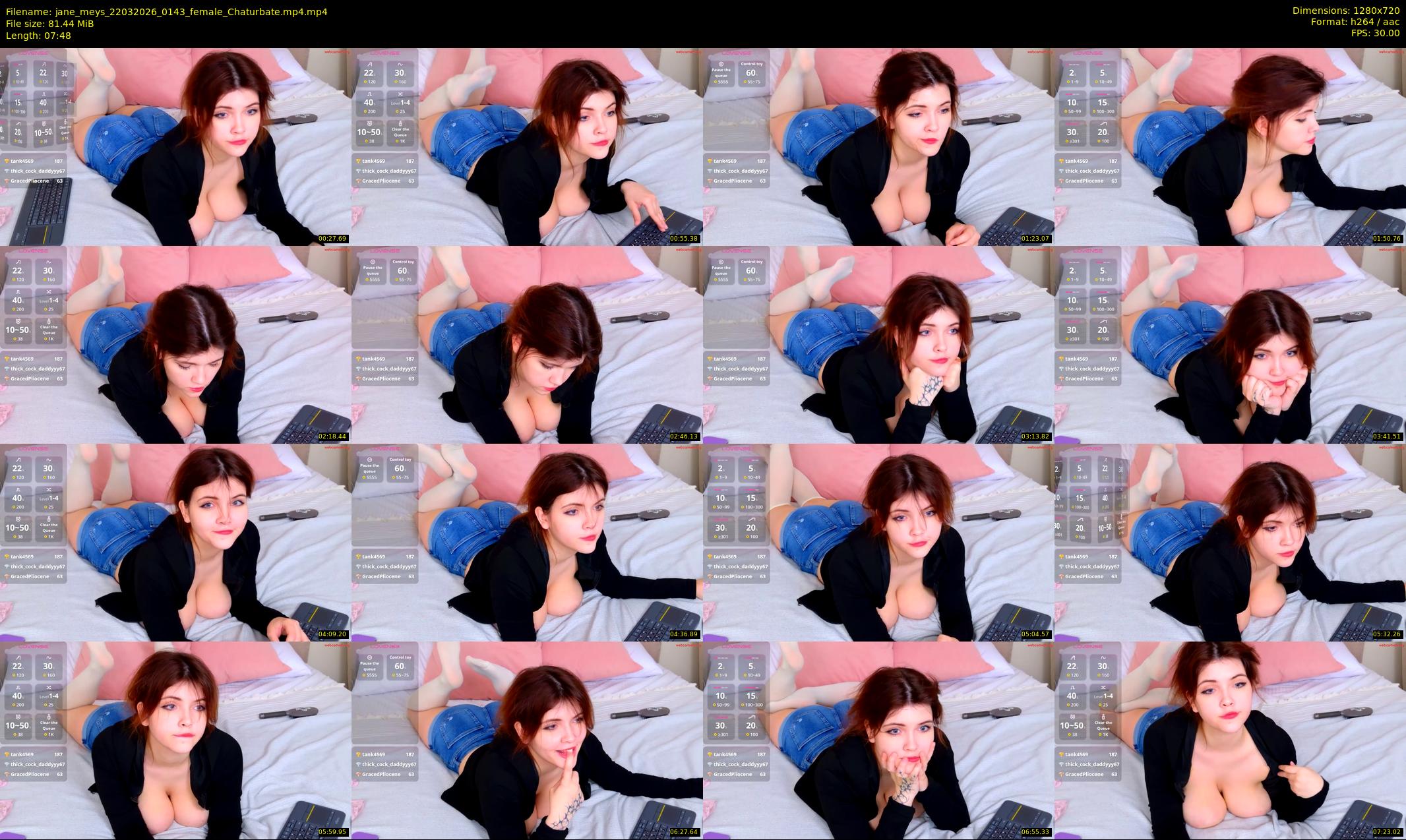 jane_meys — 8 minute Chaturbate female cam show recording, 720p, Mar 22, 2026