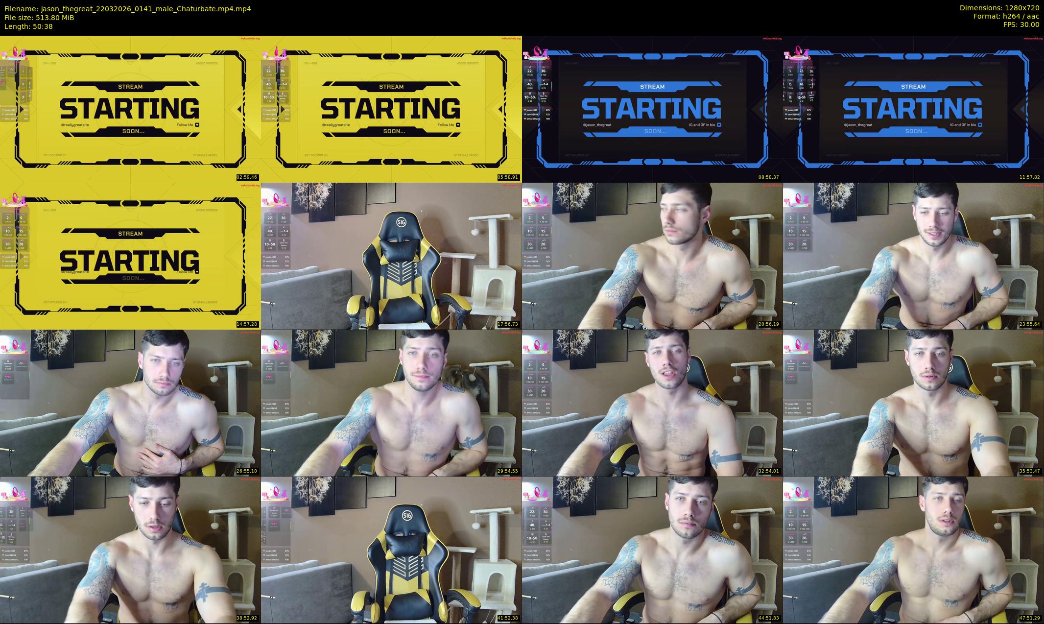 jason_thegreat — 51 minute Chaturbate male cam show recording, 720p, Mar 22, 2026