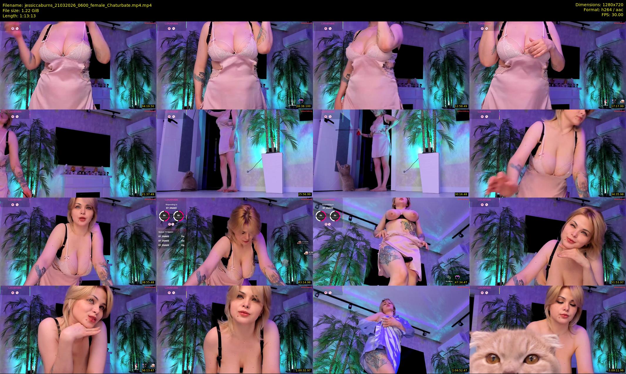 jessiccaburns — 74 minute Chaturbate female cam show recording, 720p, Mar 21, 2026