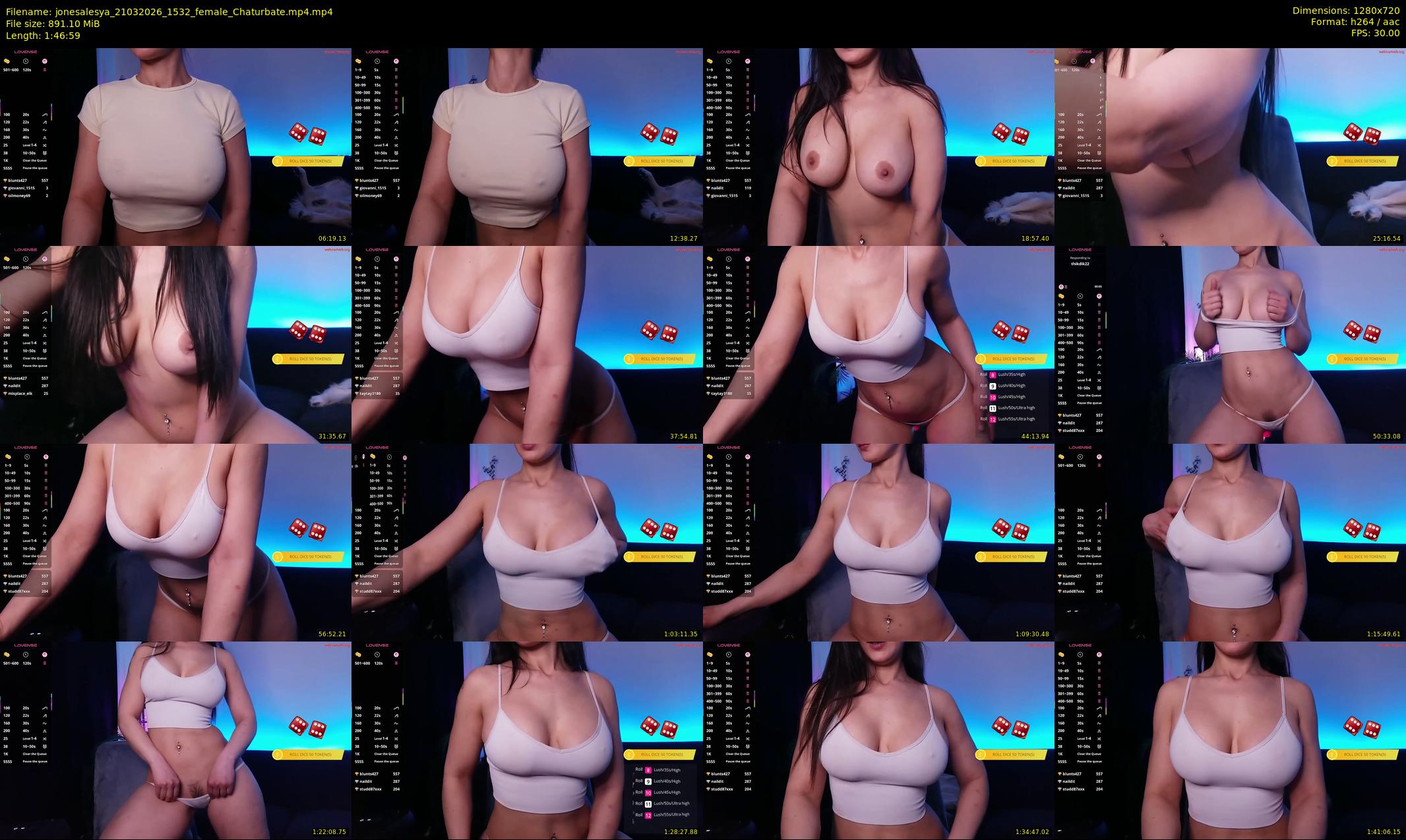 jonesalesya — 107 minute Chaturbate female cam show recording, 720p, Mar 21, 2026