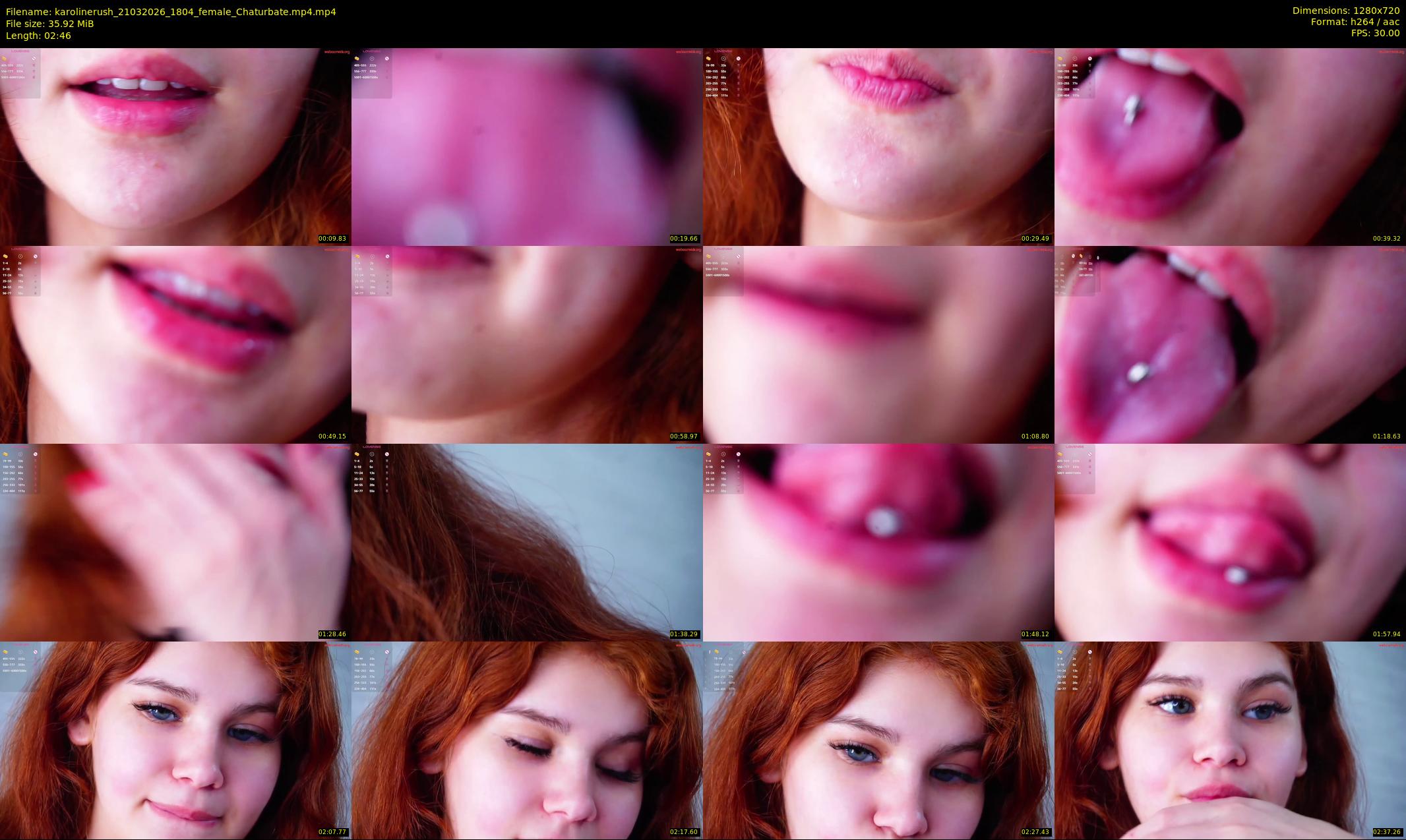 karolinerush — 3 minute Chaturbate female cam show recording, 720p, Mar 21, 2026