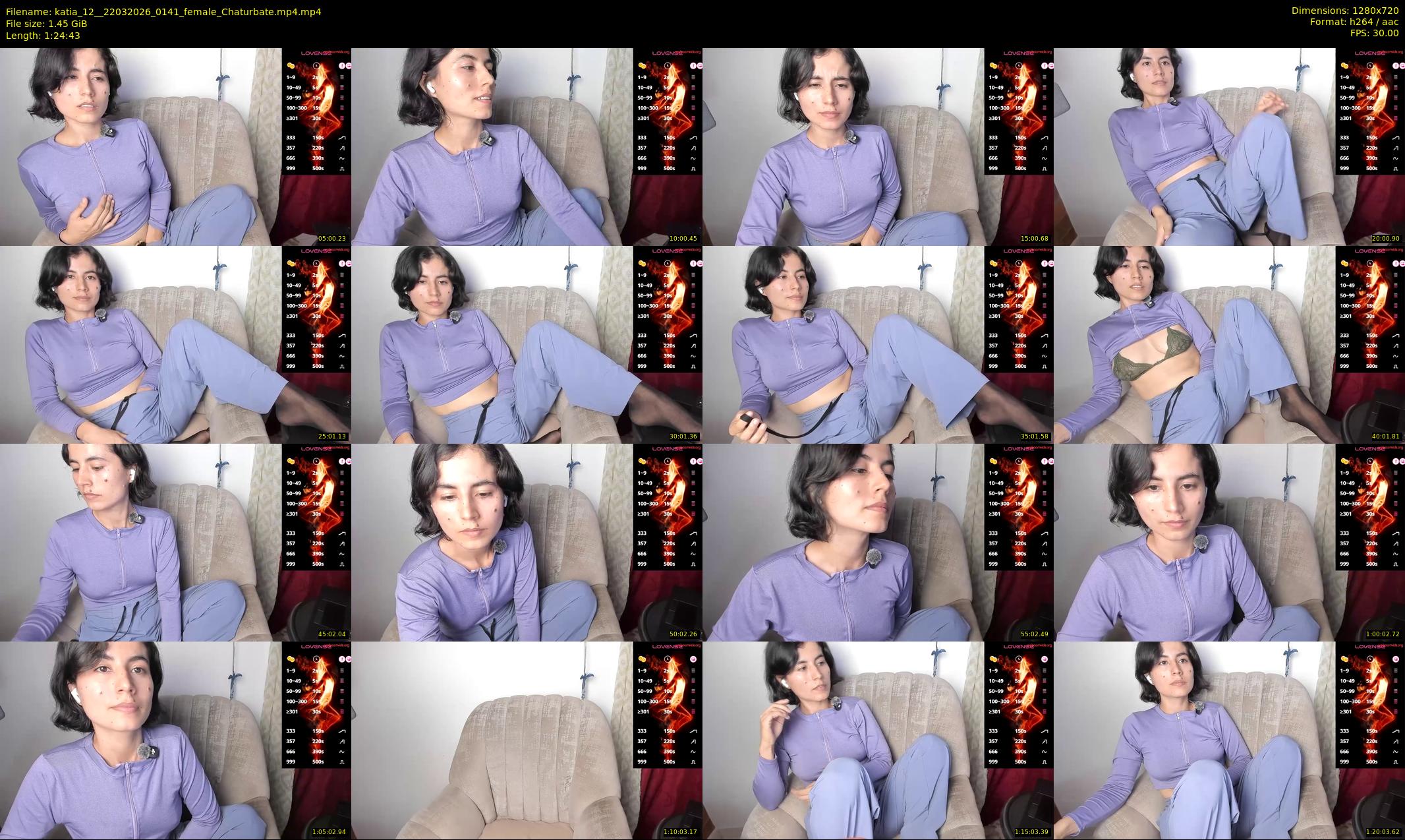 katia_12_ — 85 minute Chaturbate female cam show recording, 720p, Mar 22, 2026
