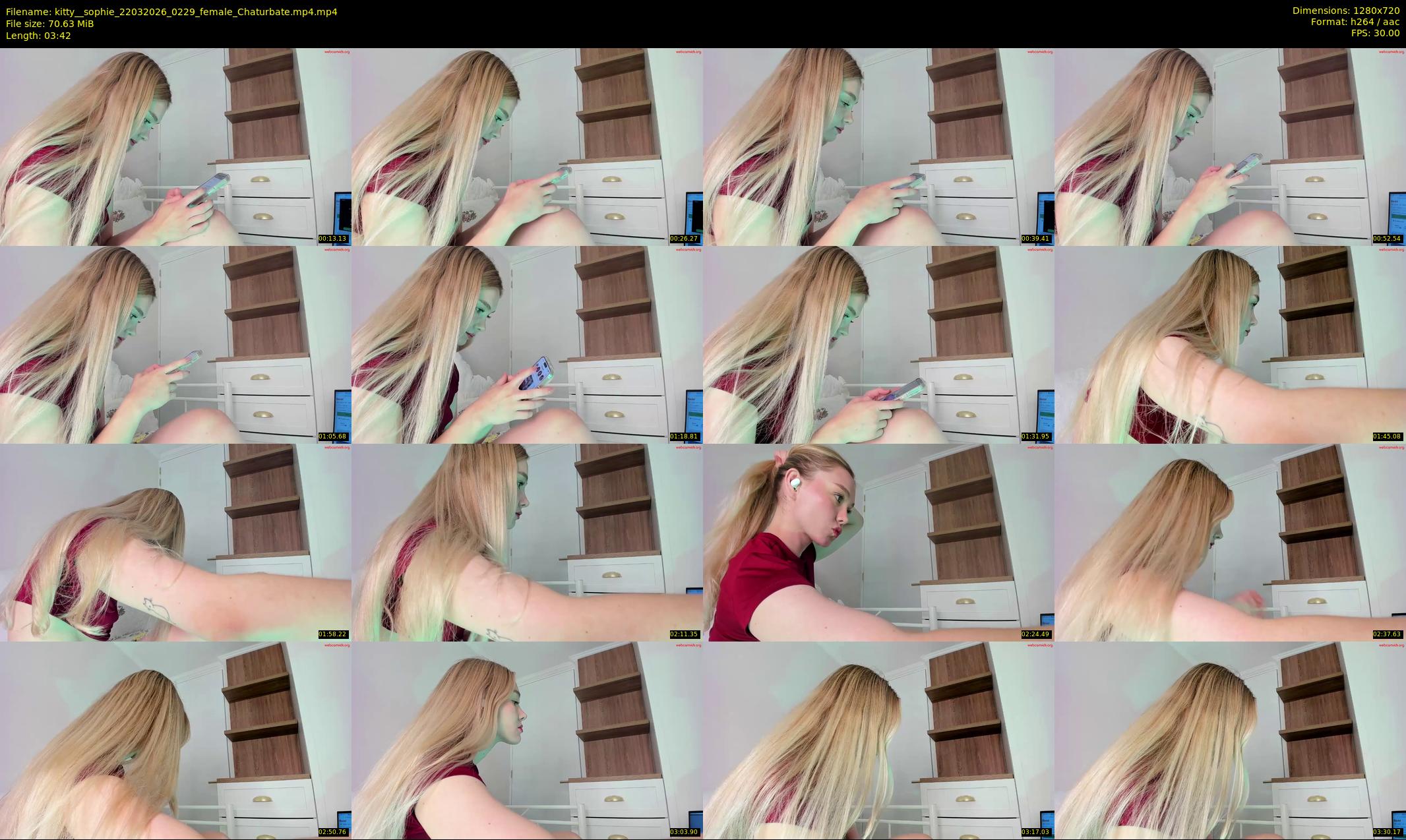 kitty__sophie — 4 minute Chaturbate female cam show recording, 720p, Mar 22, 2026