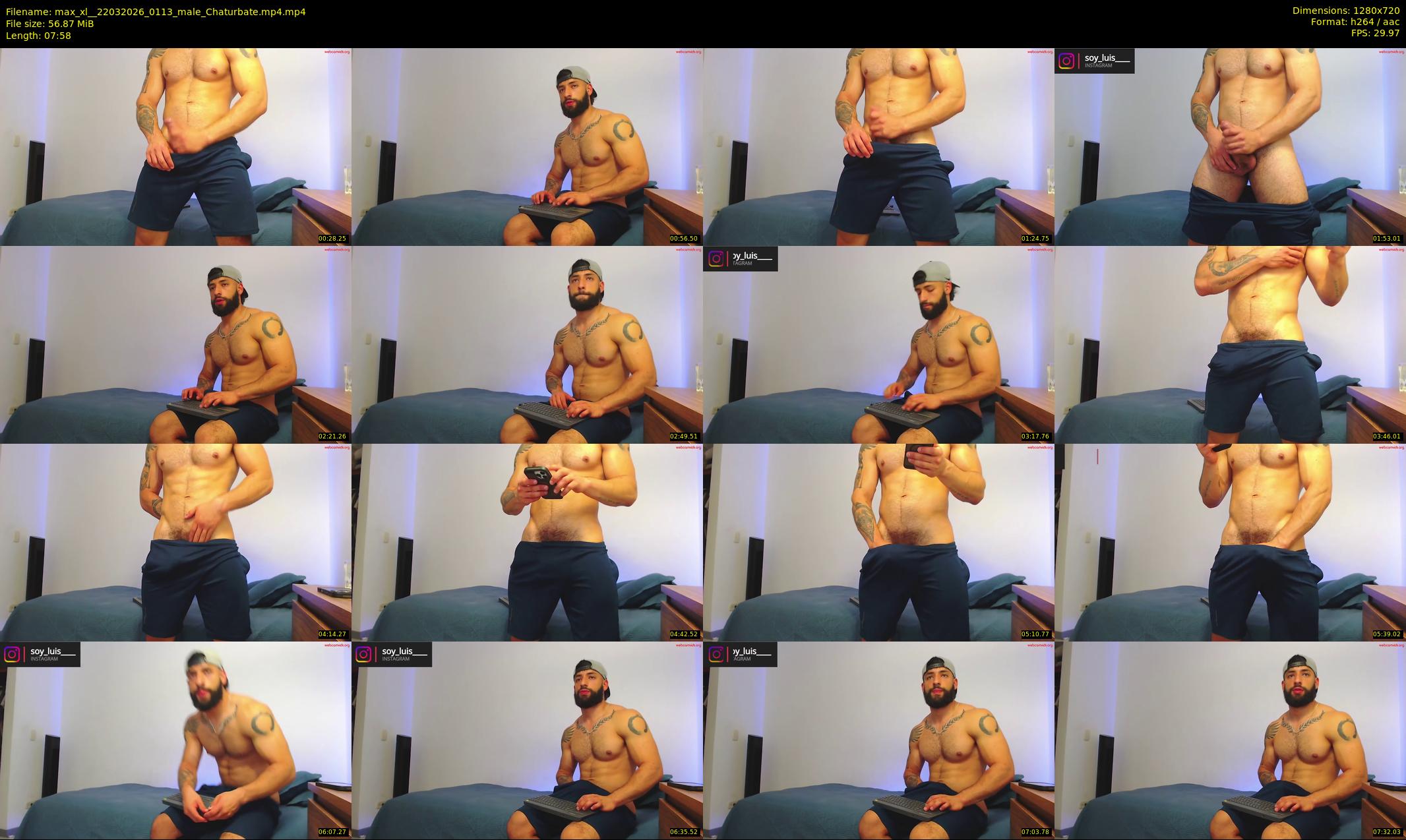max_xl_ — 8 minute Chaturbate male cam show recording, 720p, Mar 22, 2026