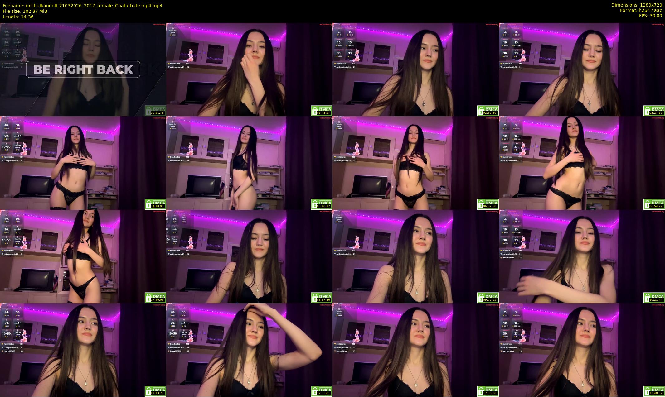 michalkandoll — 15 minute Chaturbate female cam show recording, 720p, Mar 21, 2026
