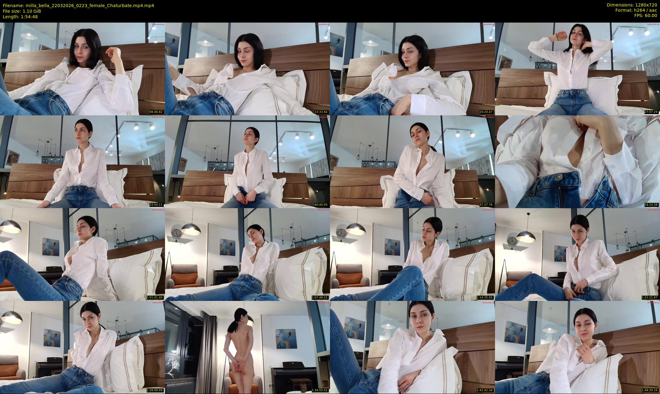 milla_bella — 115 minute Chaturbate female cam show recording, 720p, Mar 22, 2026
