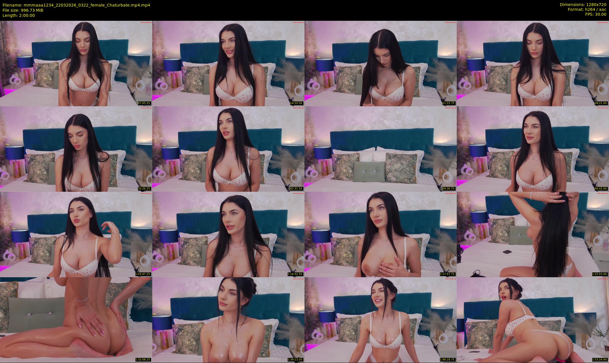 mmmaaa1234 — 120 minute Chaturbate female cam show recording, 720p, Mar 22, 2026