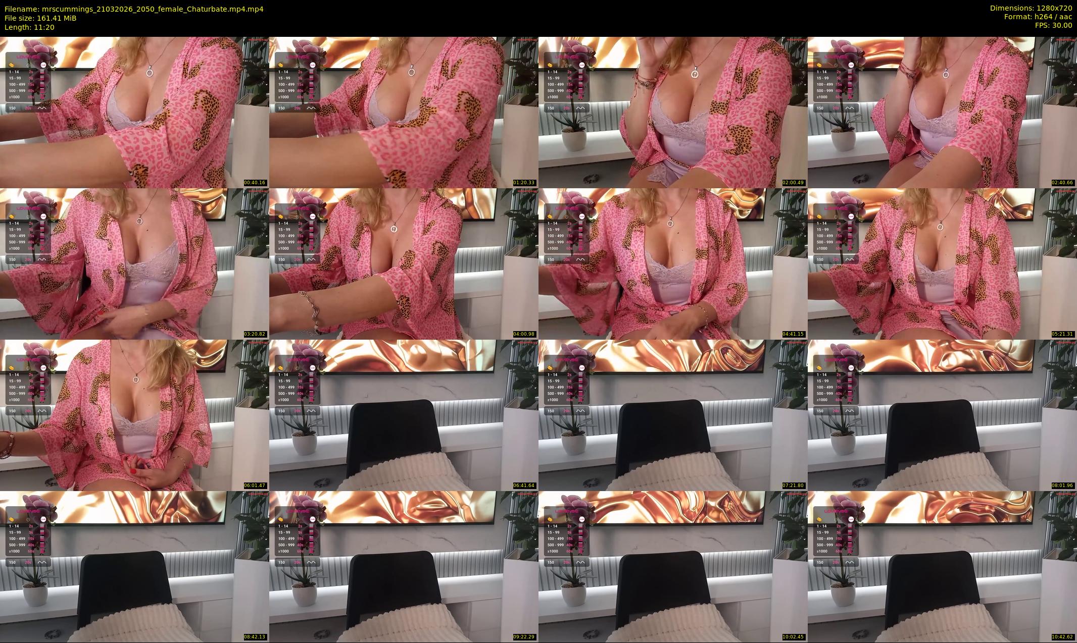 mrscummings — 12 minute Chaturbate female cam show recording, 720p, Mar 21, 2026