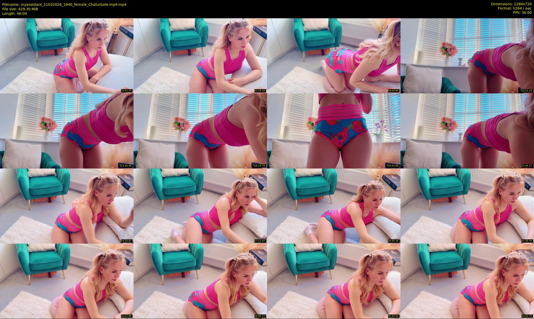 myassistant — 47 minute Chaturbate female cam show recording, 720p, Mar 21, 2026