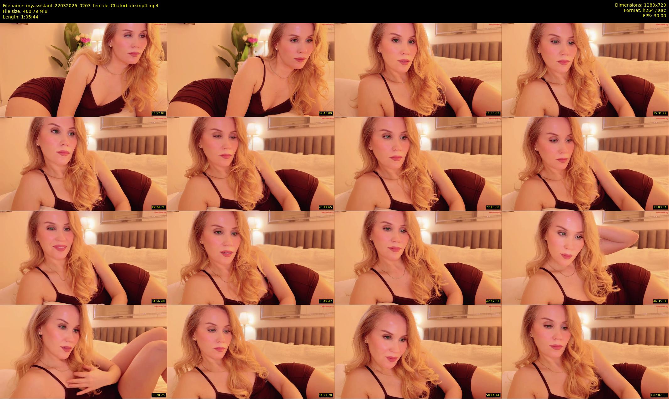 myassistant — 66 minute Chaturbate female cam show recording, 720p, Mar 22, 2026
