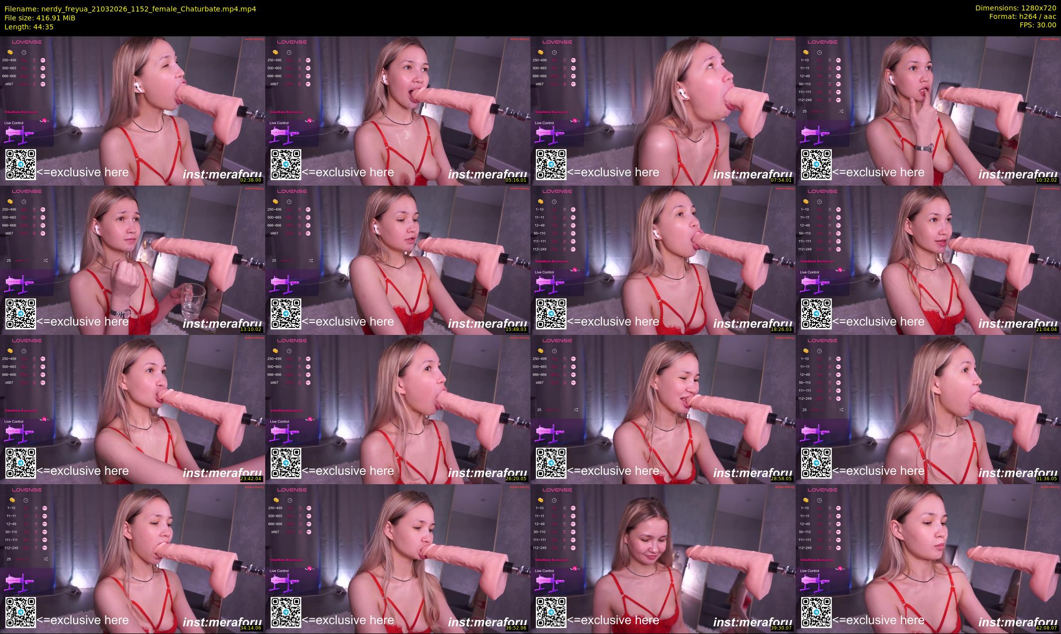 nerdy_freyua — 45 minute Chaturbate female cam show recording, 720p, Mar 21, 2026