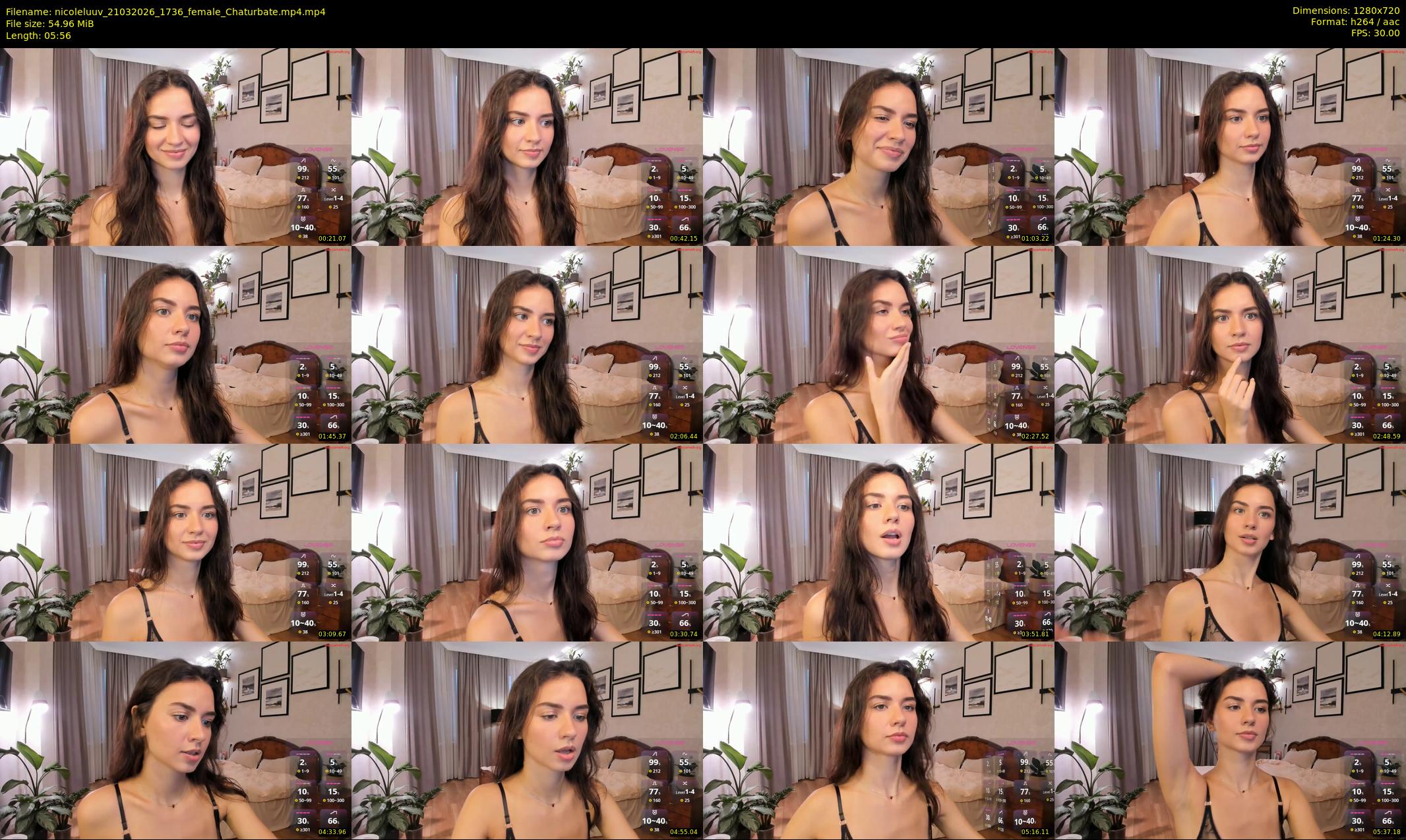 nicoleluuv — 6 minute Chaturbate female cam show recording, 720p, Mar 21, 2026