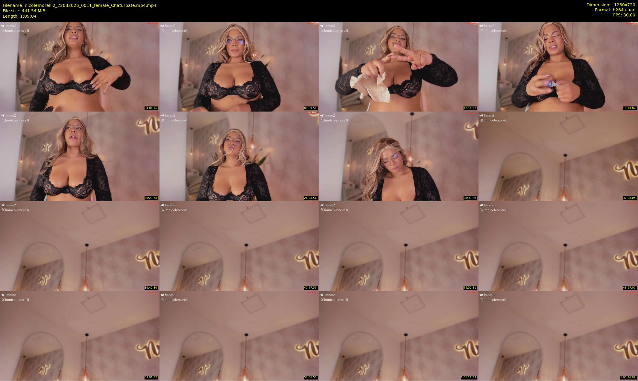 nicolemorelli2 — 70 minute Chaturbate female cam show recording, 720p, Mar 22, 2026