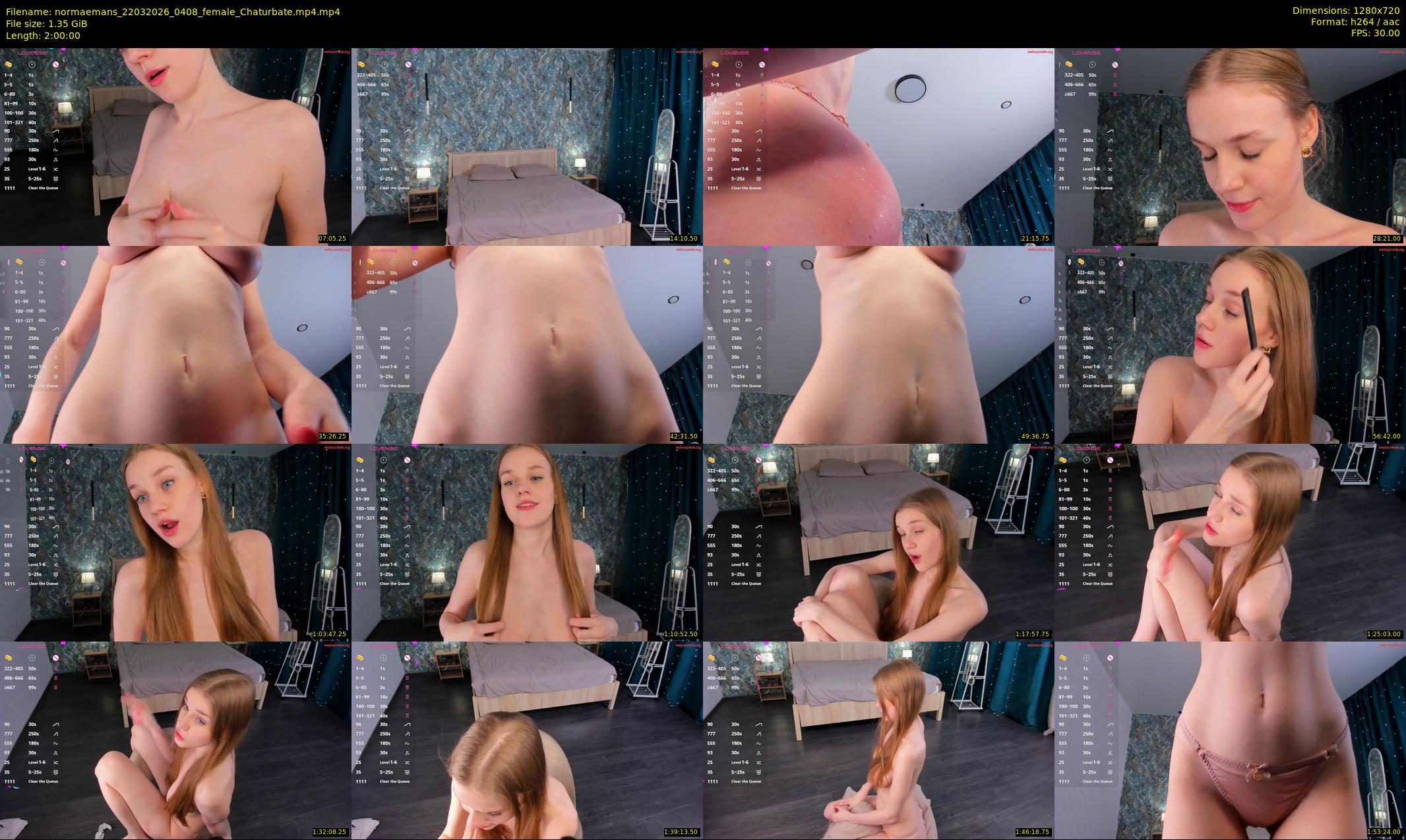 normaemans — 120 minute Chaturbate female cam show recording, 720p, Mar 22, 2026