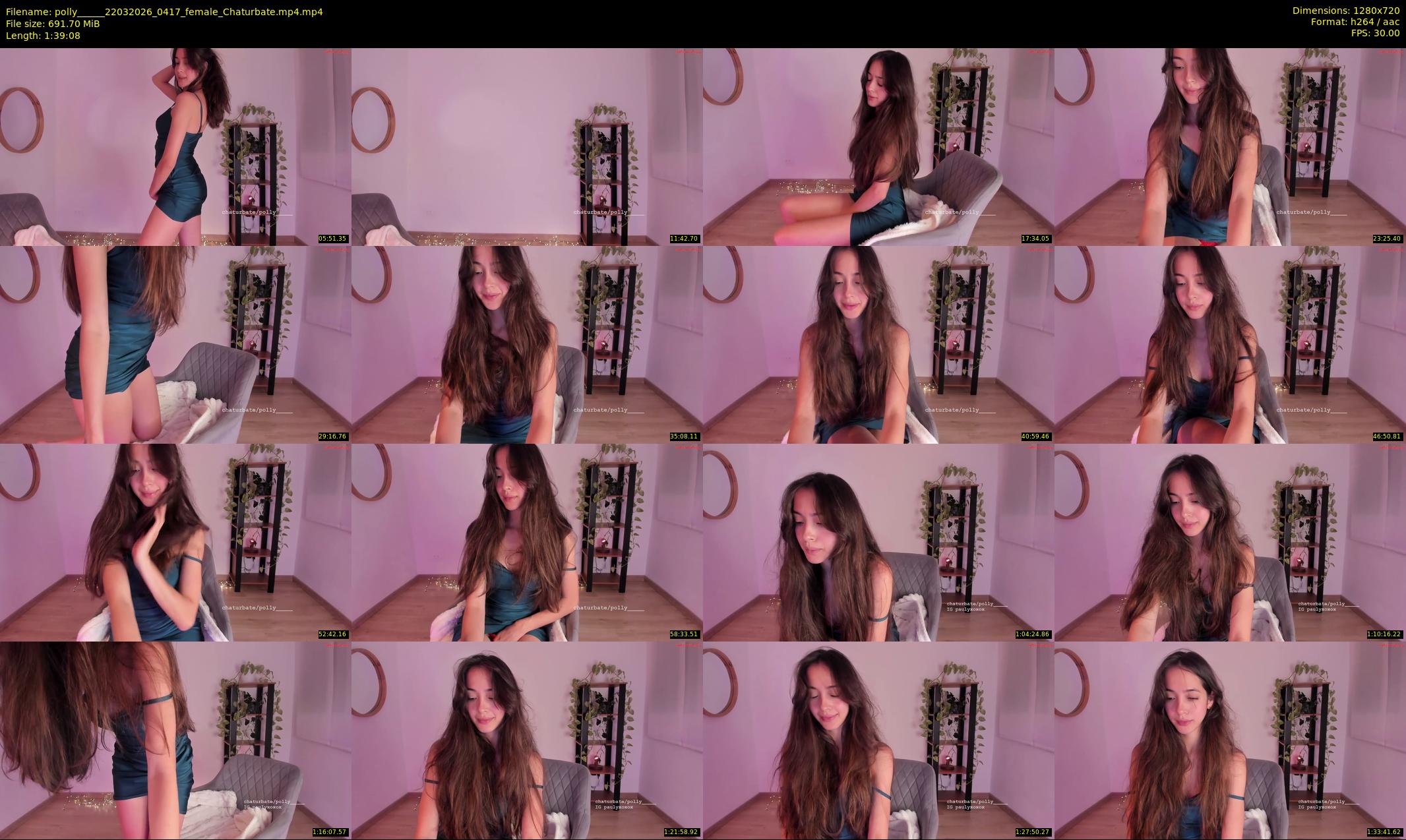 polly_____ — 100 minute Chaturbate female cam show recording, 720p, Mar 22, 2026