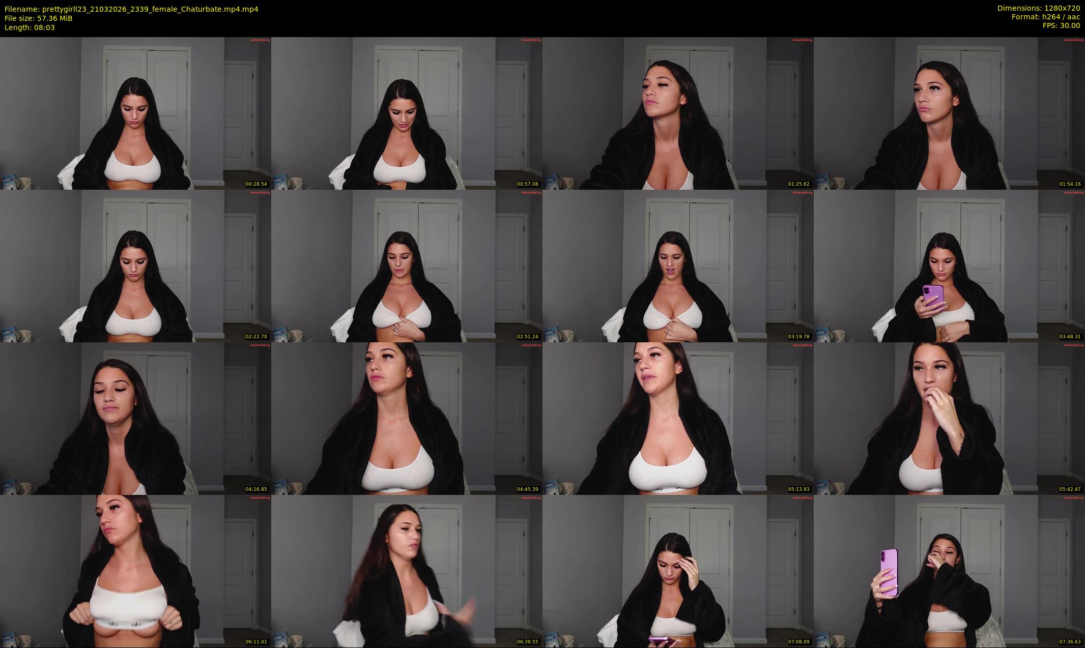 prettygirll23 — 9 minute Chaturbate female cam show recording, 720p, Mar 21, 2026