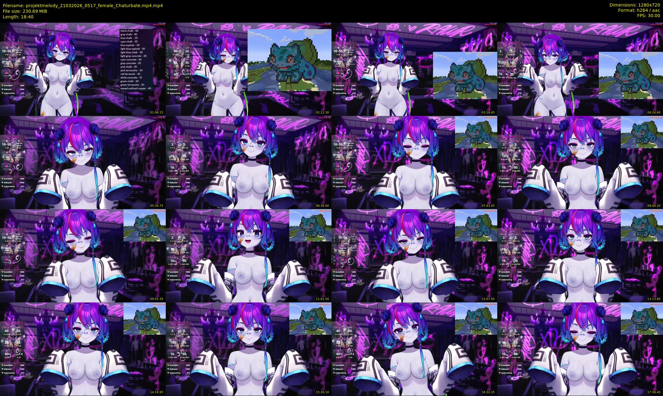 projektmelody — 19 minute Chaturbate female cam show recording, 720p, Mar 21, 2026