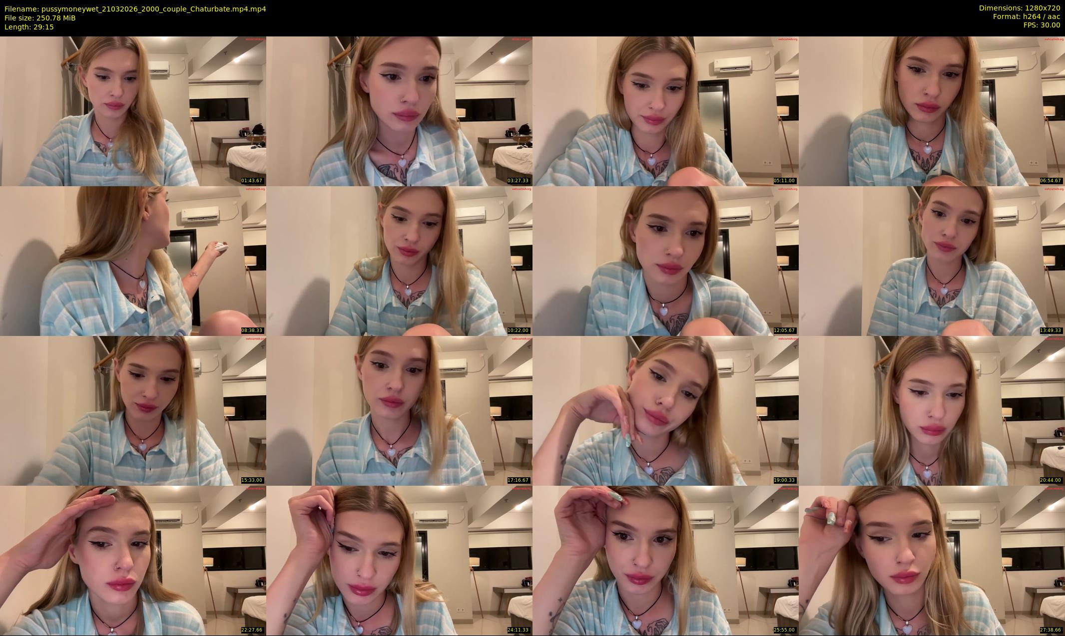 pussymoneywet — 30 minute Chaturbate couple cam show recording, 720p, Mar 21, 2026