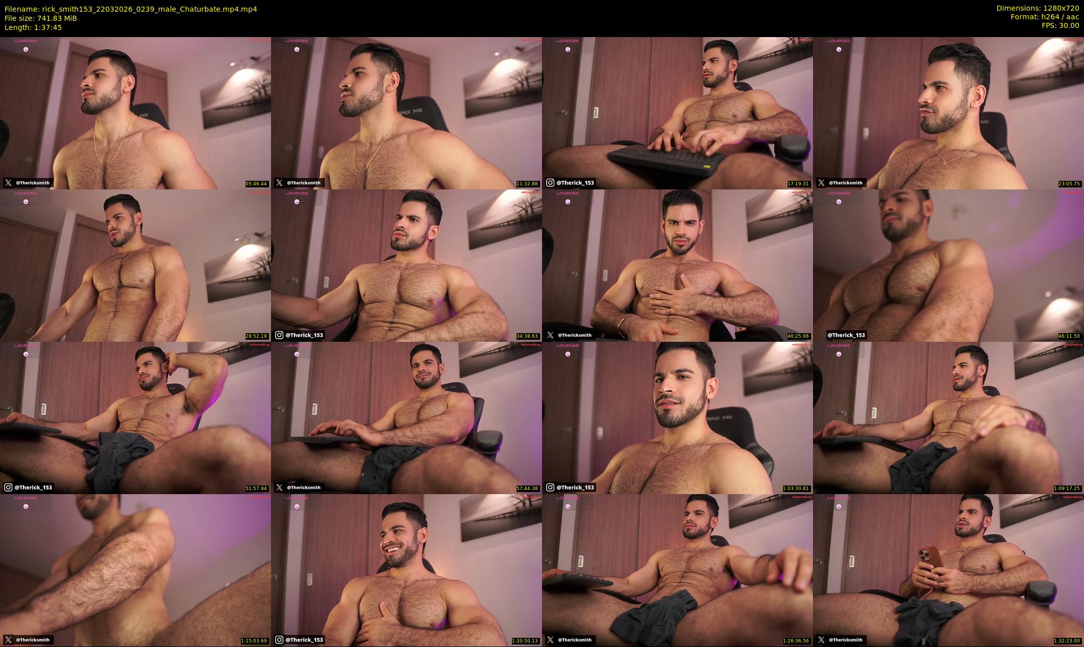 rick_smith153 — 98 minute Chaturbate male cam show recording, 720p, Mar 22, 2026