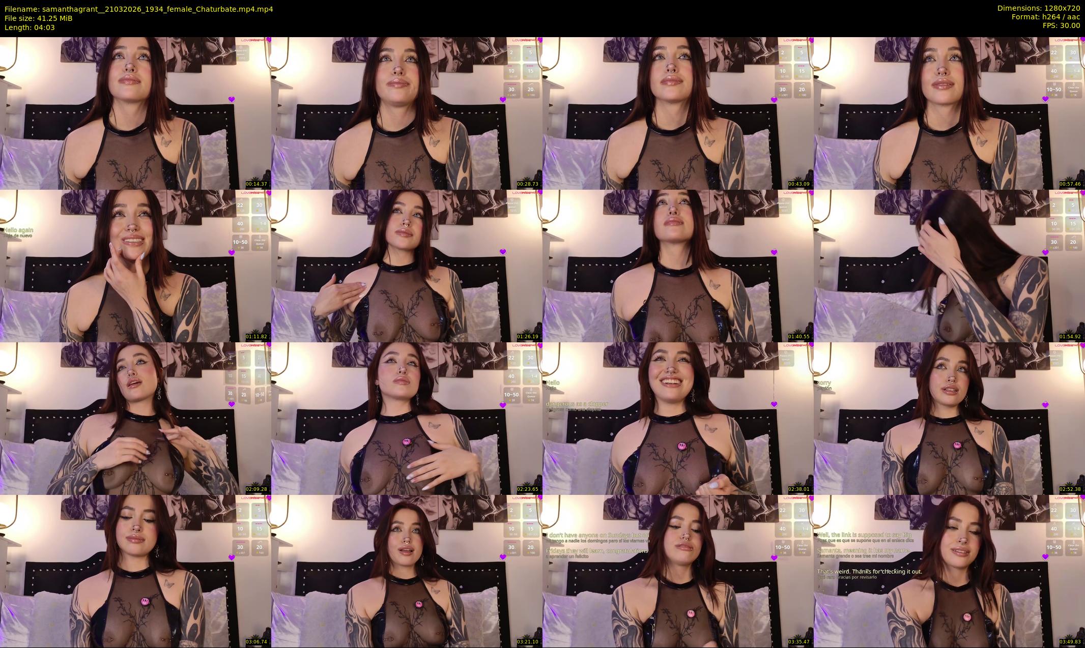 samanthagrant_ — 5 minute Chaturbate female cam show recording, 720p, Mar 21, 2026