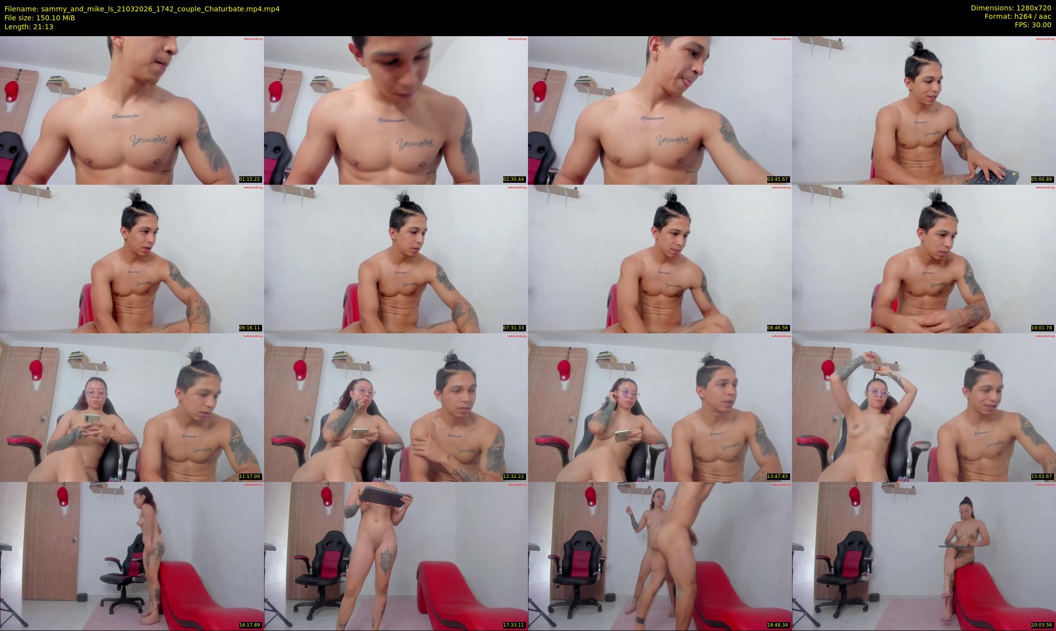 sammy_and_mike_ls — 22 minute Chaturbate couple cam show recording, 720p, Mar 21, 2026