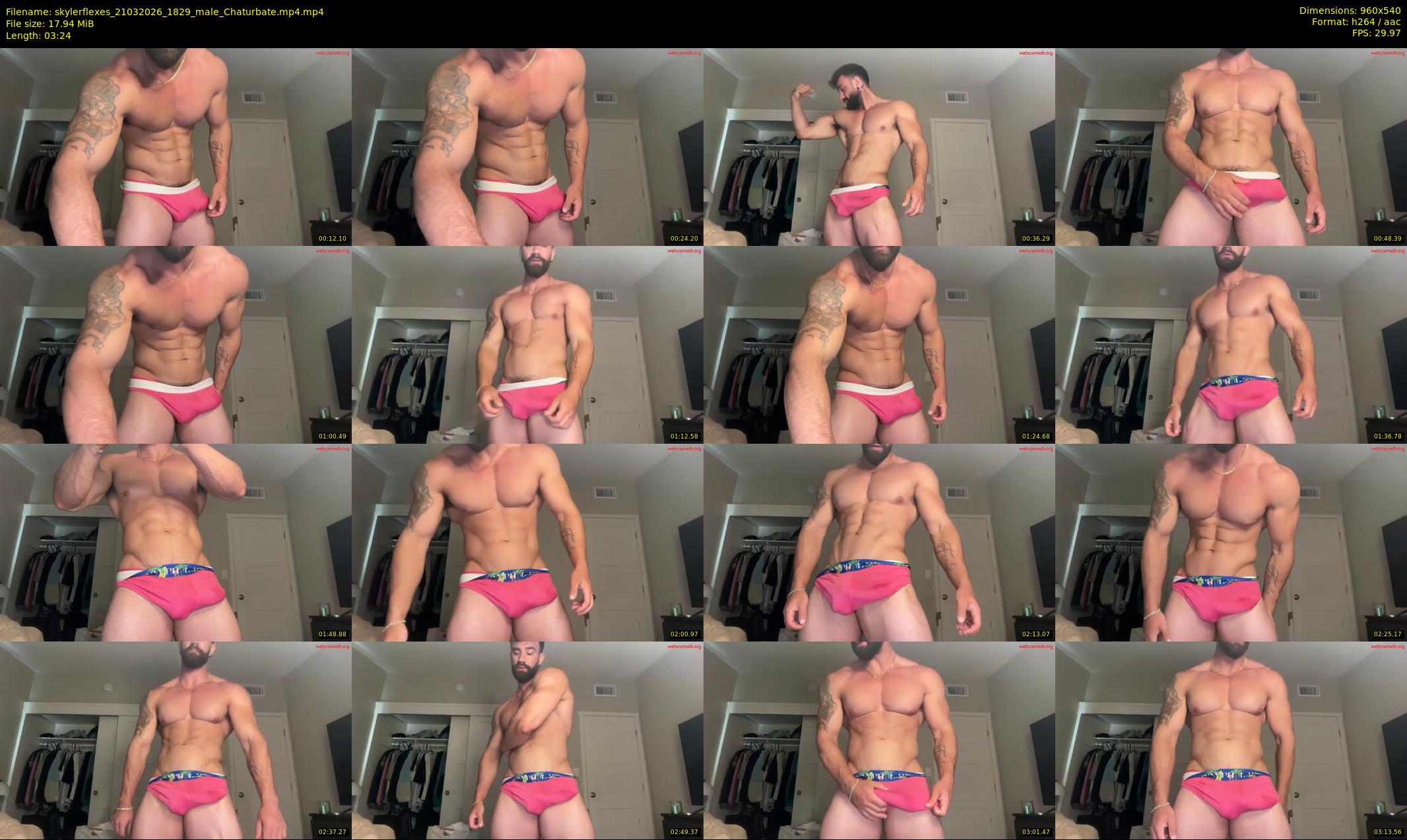 skylerflexes — 4 minute Chaturbate male cam show recording, 480p, Mar 21, 2026